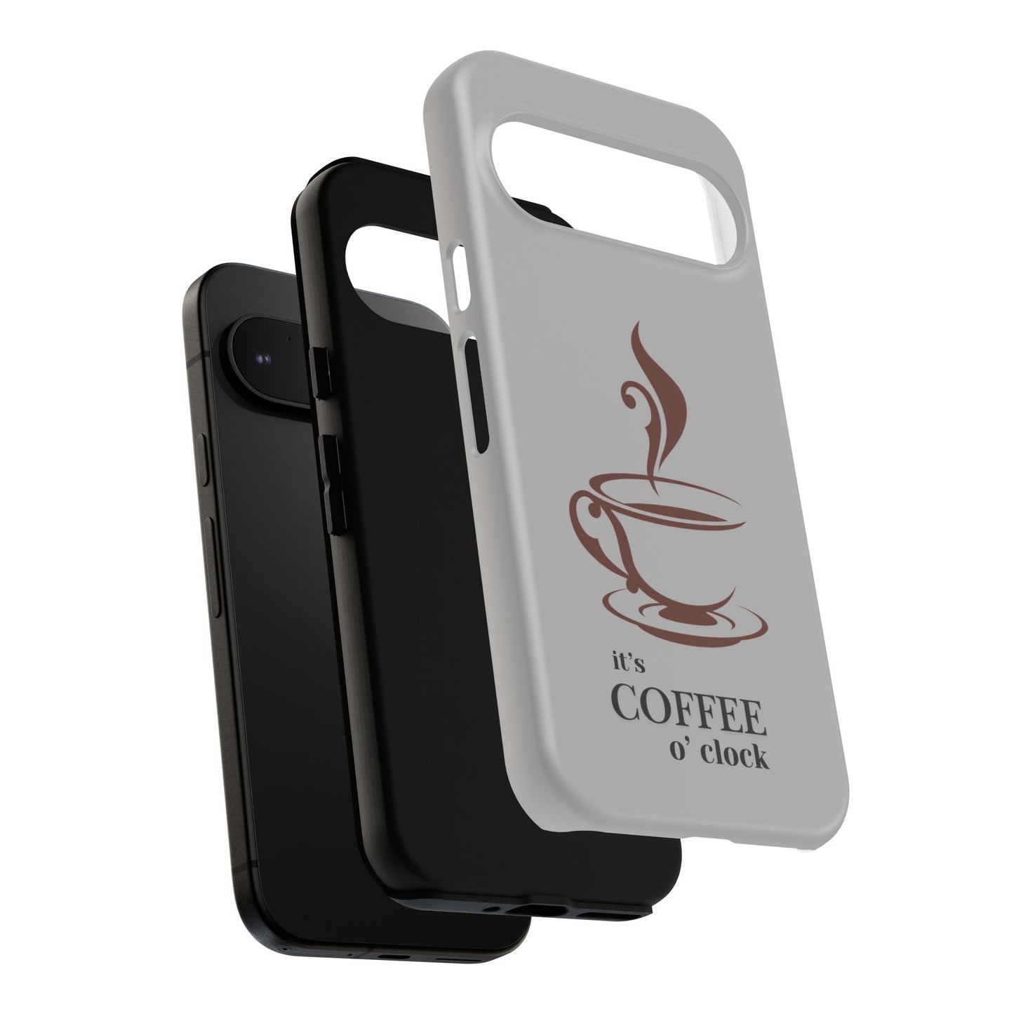 Coffee O'Clock Phone Case – Cute Coffee Cup Protective Phone Cover