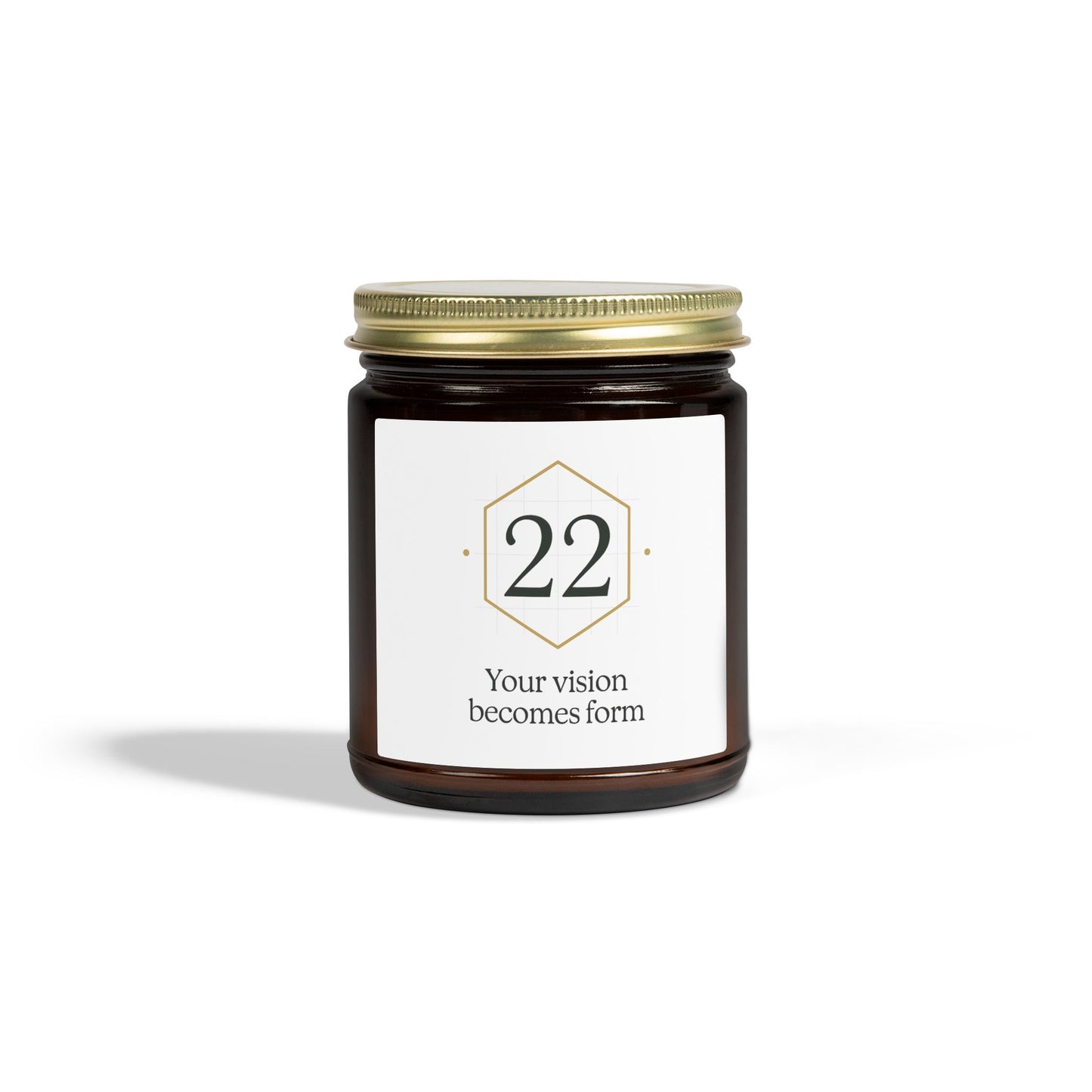 Coconut Apricot Scented Candle (4oz & 9oz) — '22 Your Vision Becomes Form'