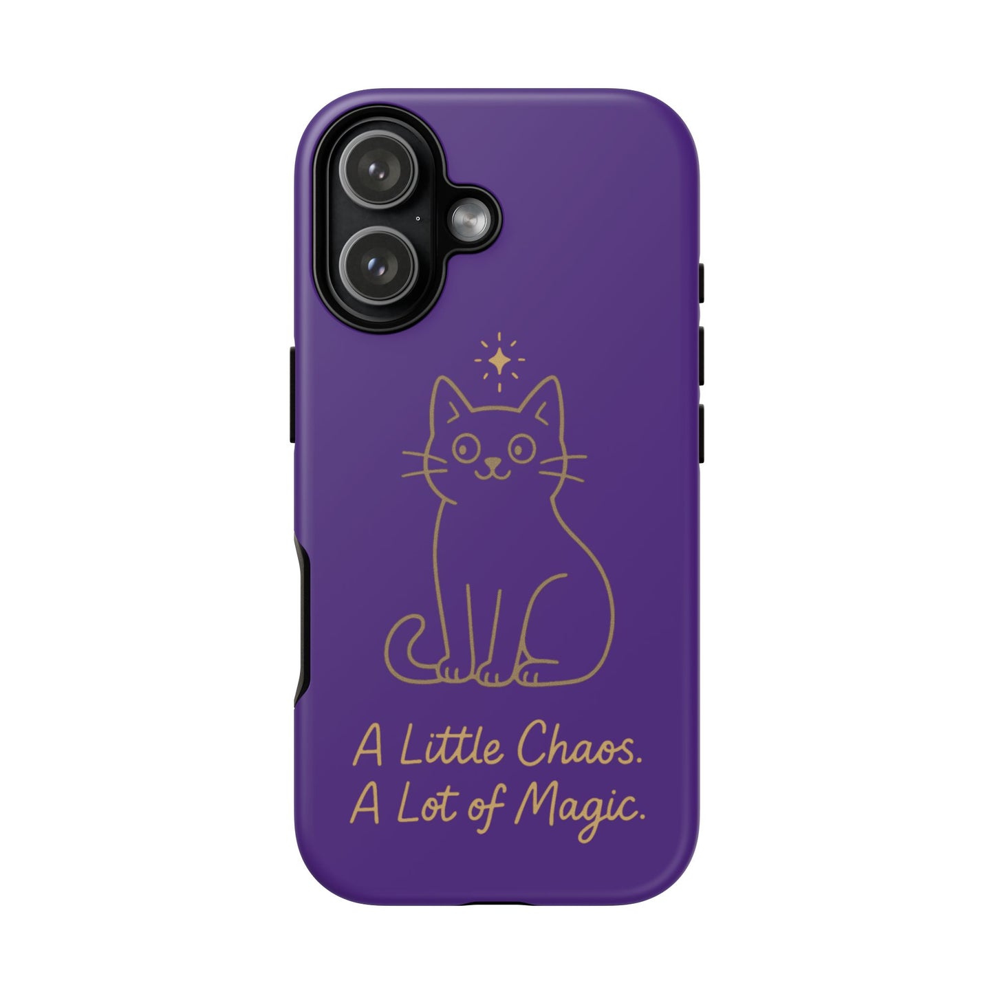 Phone Case — "A Little Chaos, A Lot of Magic" Cute Cat Protective Cover