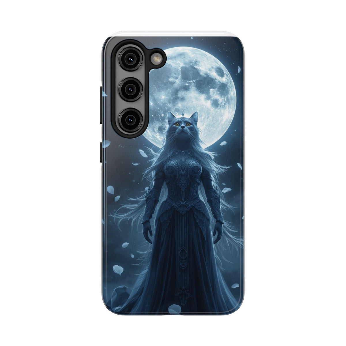 Moonlit Cat Goddess Phone Case