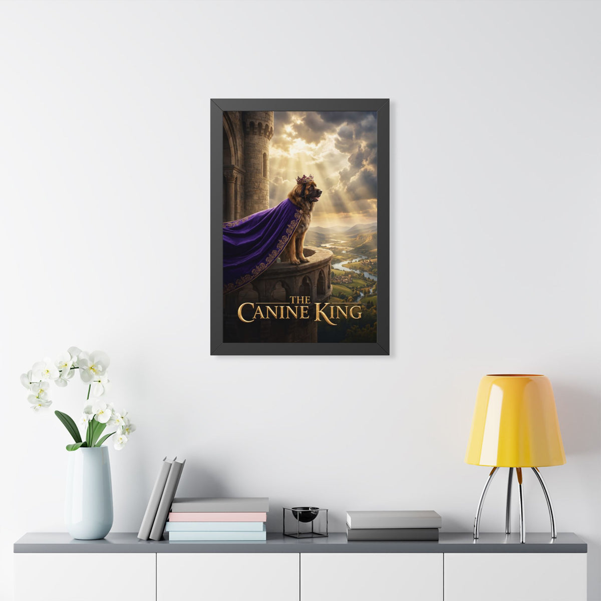 "The Canine King" Framed Poster