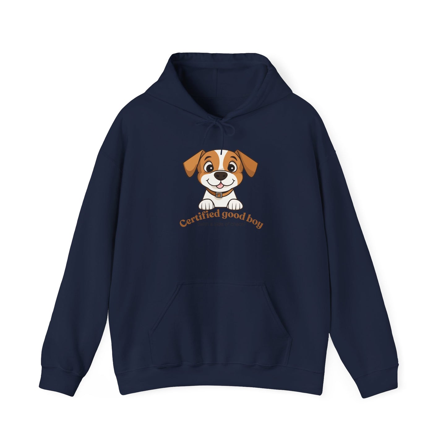 Certified Good Boy Hoodie — Cute Puppy Graphic Sweatshirt for Dog Lovers