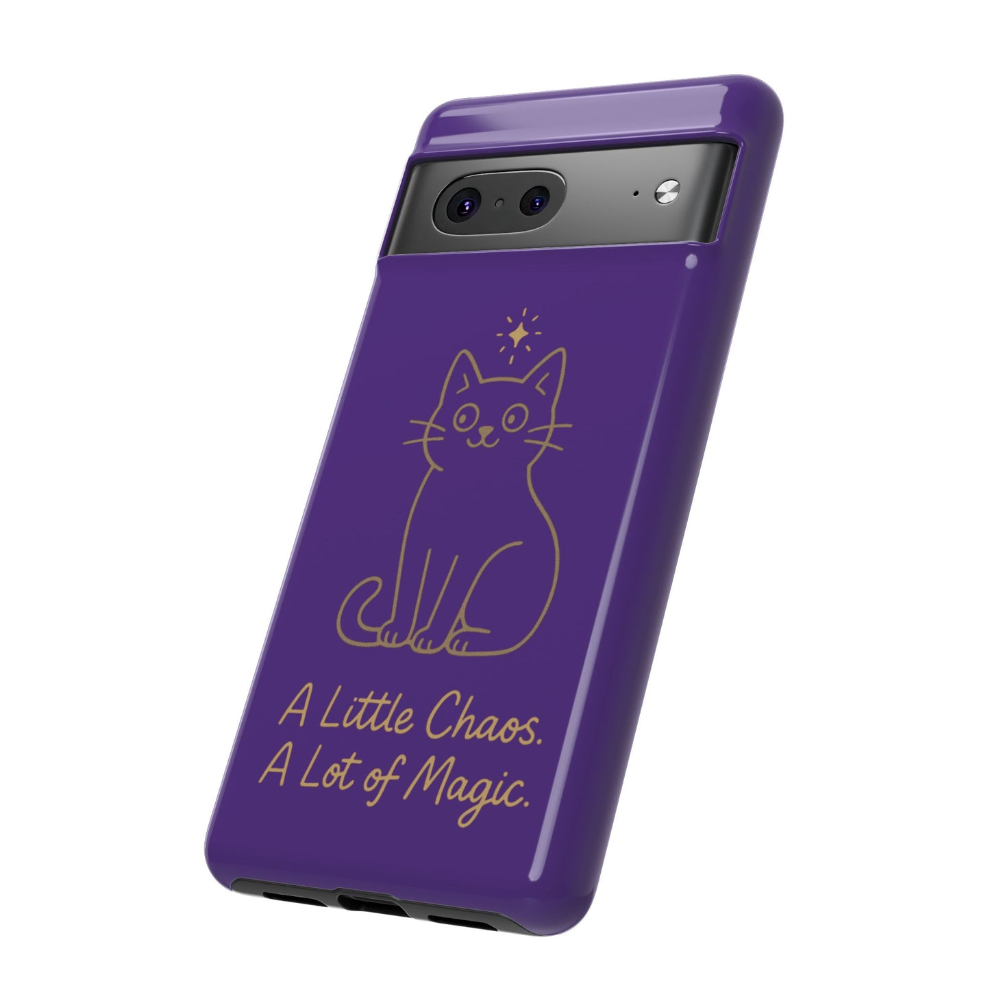 Phone Case — "A Little Chaos, A Lot of Magic" Cute Cat Protective Cover