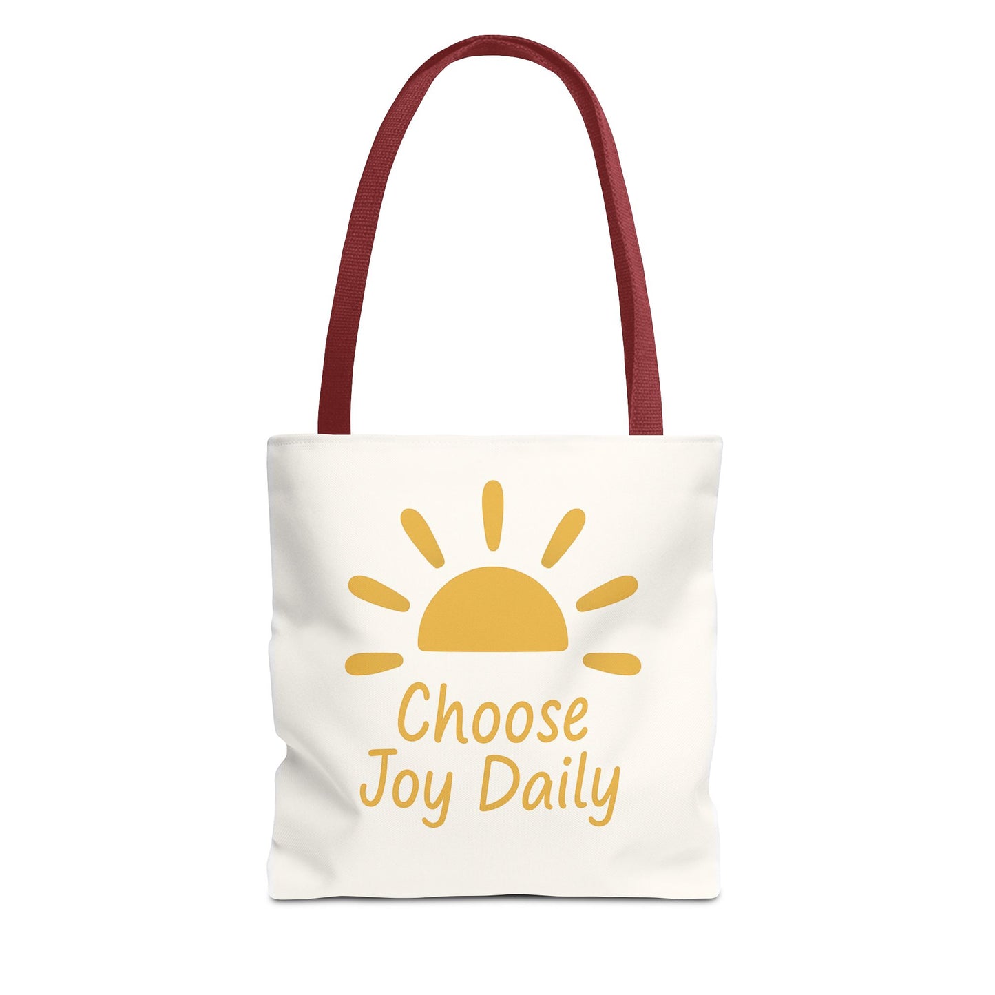 Choose Joy Daily Tote Bag — Sunny Inspirational Canvas Tote