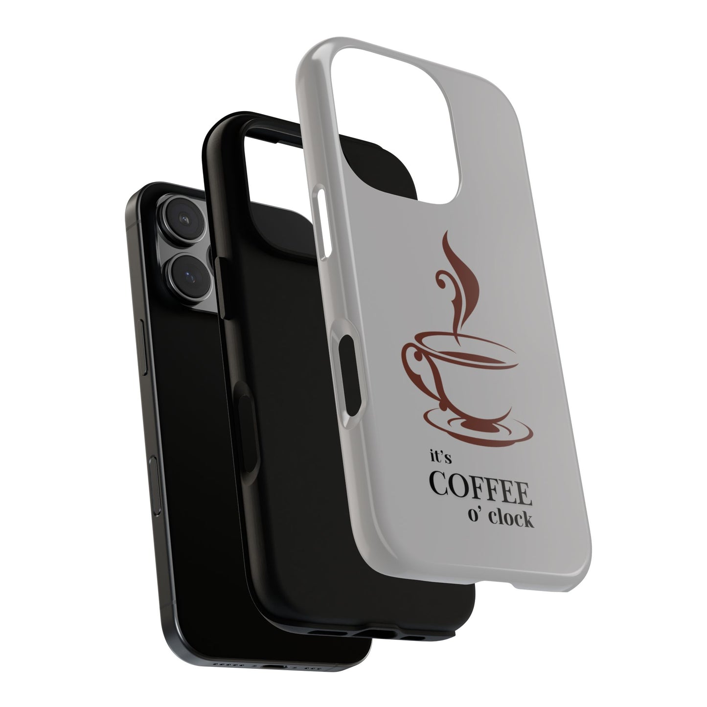 Coffee O'Clock Phone Case – Cute Coffee Cup Protective Phone Cover