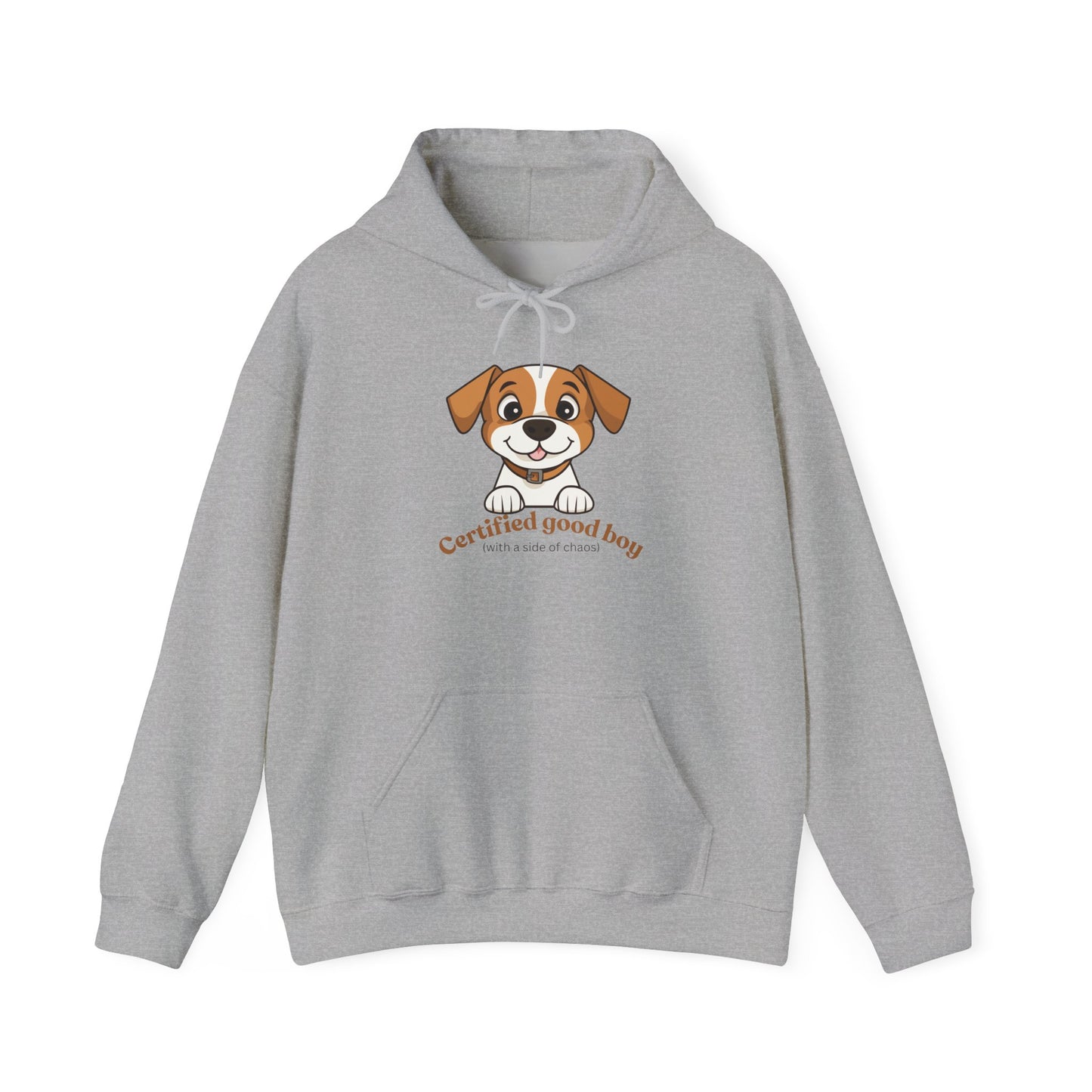 Certified Good Boy Hoodie — Cute Puppy Graphic Sweatshirt for Dog Lovers