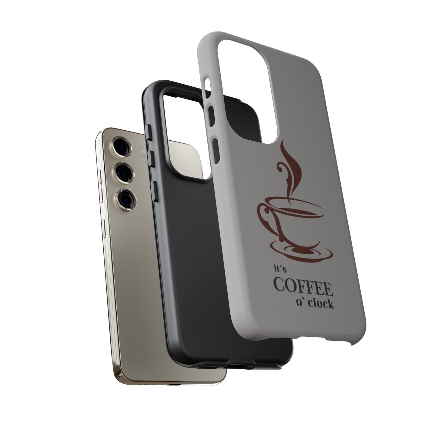 Coffee O'Clock Phone Case – Cute Coffee Cup Protective Phone Cover