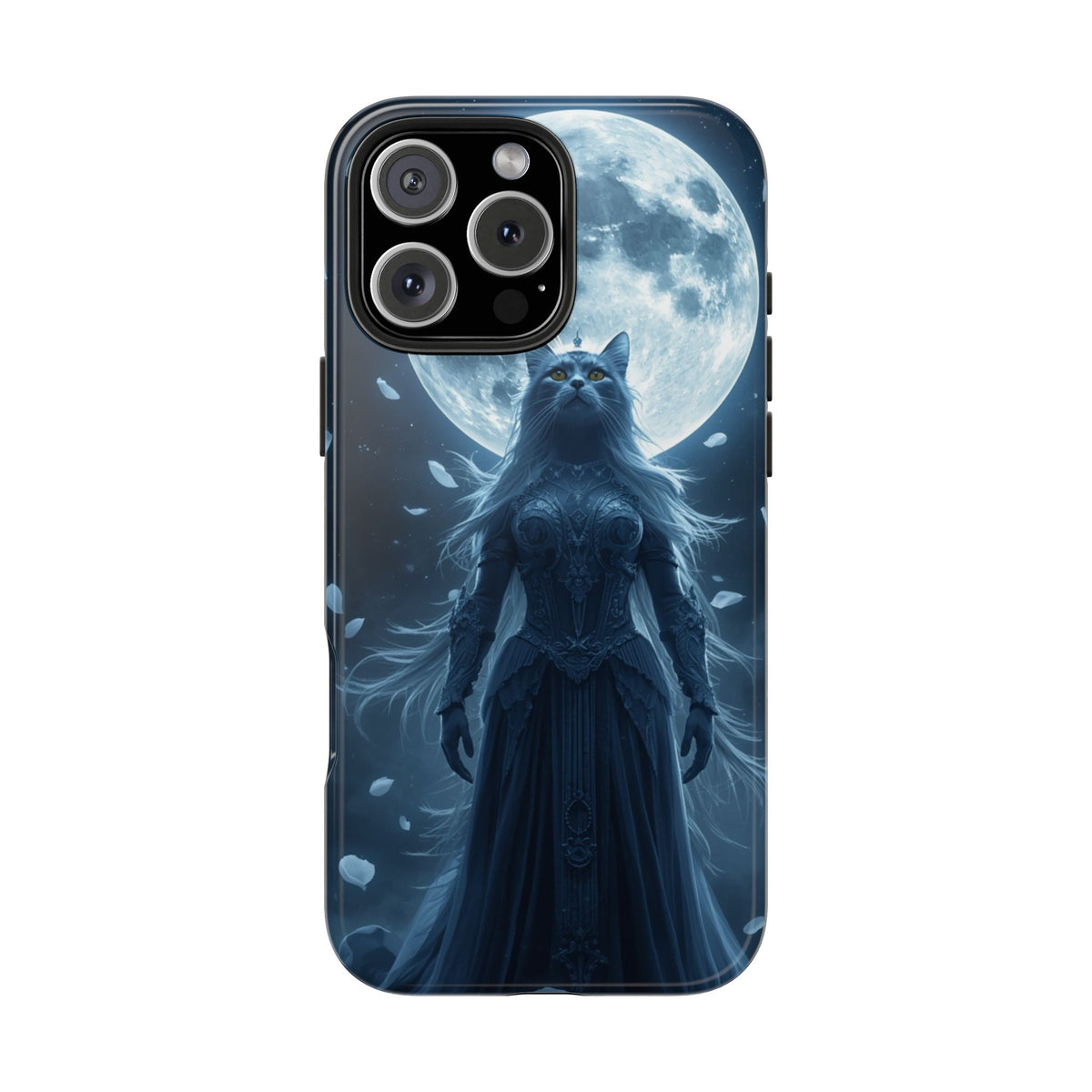 Moonlit Cat Goddess Phone Case