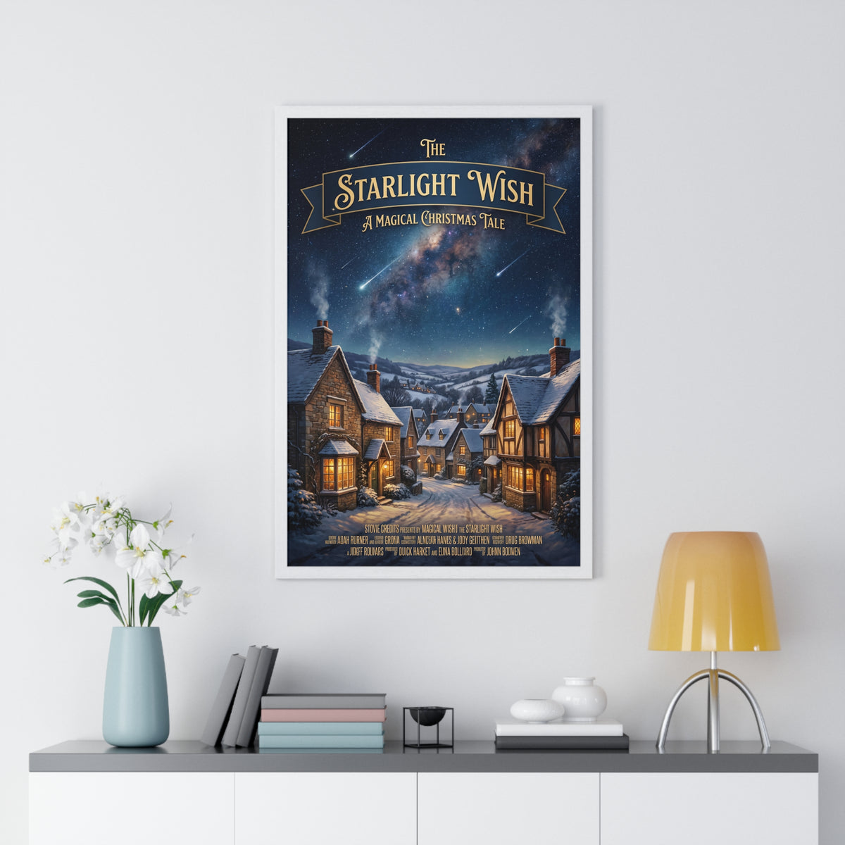 "The Starlight Wish: A Magical Christmas Tale" Holiday Framed Poster