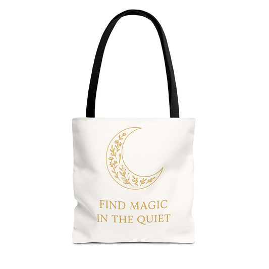 Find Magic In The Quiet Crescent Moon Tote