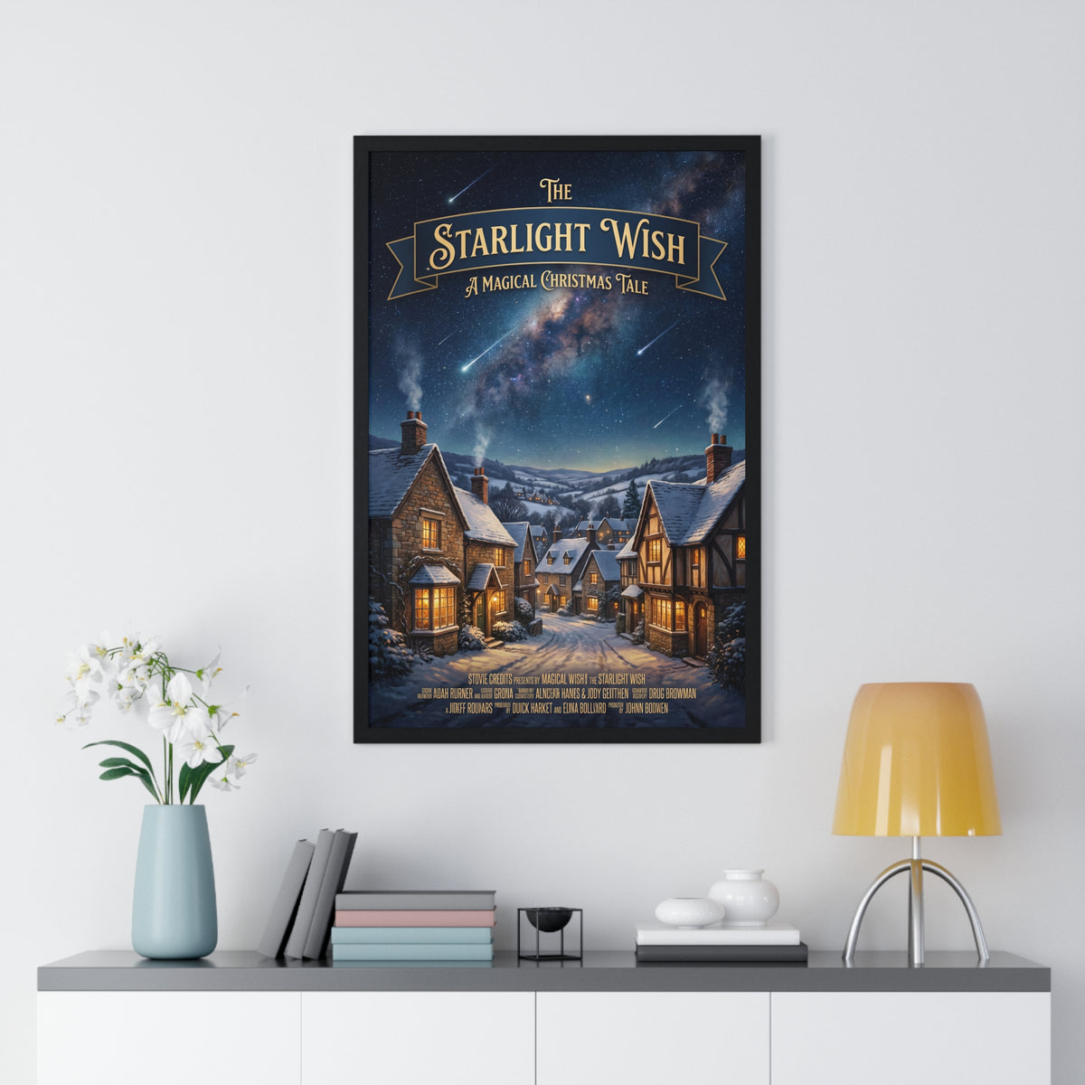 "The Starlight Wish: A Magical Christmas Tale" Holiday Framed Poster