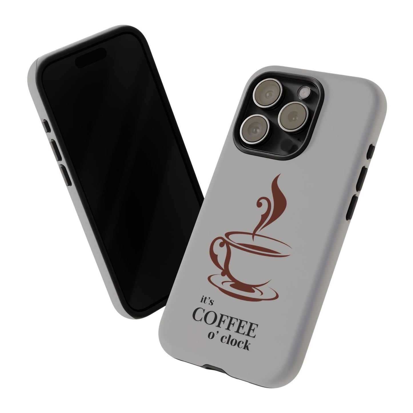 Coffee O'Clock Phone Case – Cute Coffee Cup Protective Phone Cover