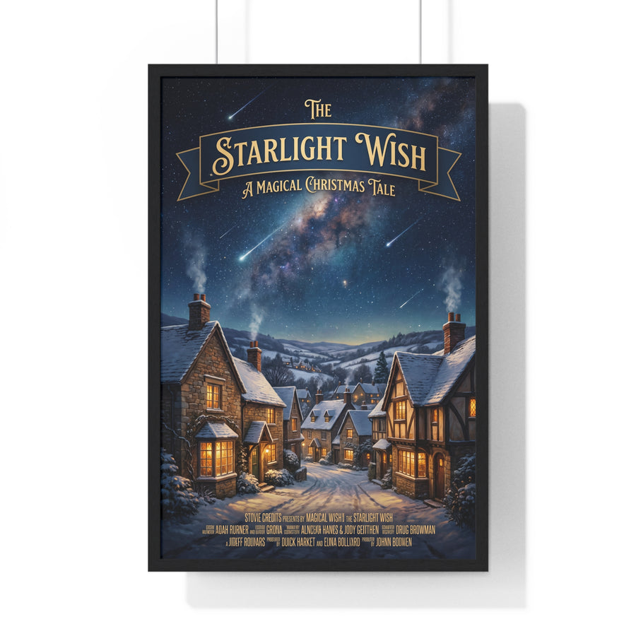 "The Starlight Wish: A Magical Christmas Tale" Holiday Framed Poster