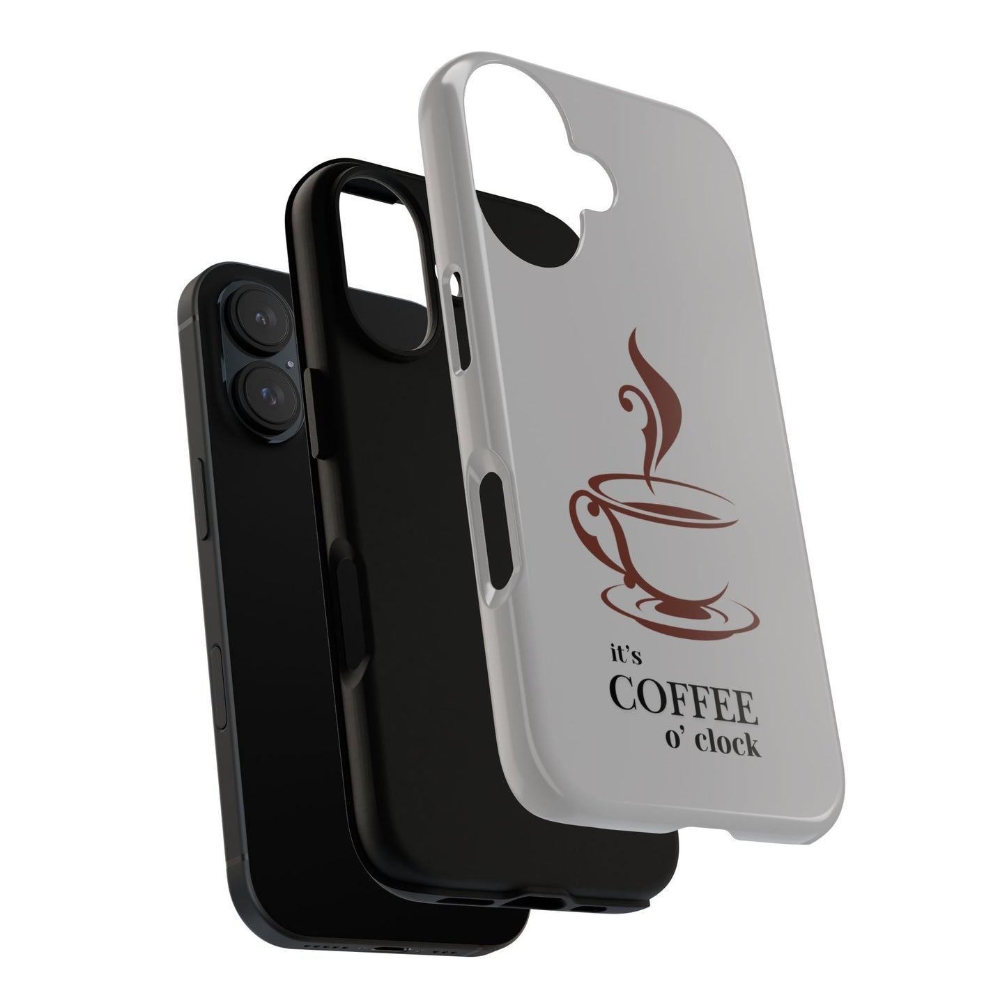 Coffee O'Clock Phone Case – Cute Coffee Cup Protective Phone Cover