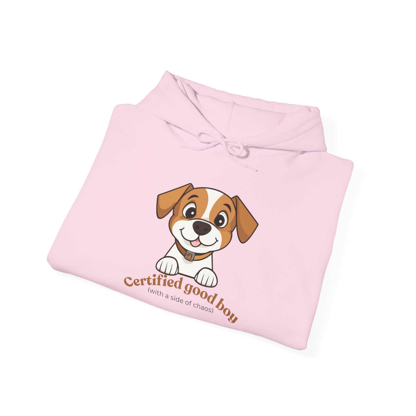 Certified Good Boy Hoodie — Cute Puppy Graphic Sweatshirt for Dog Lovers