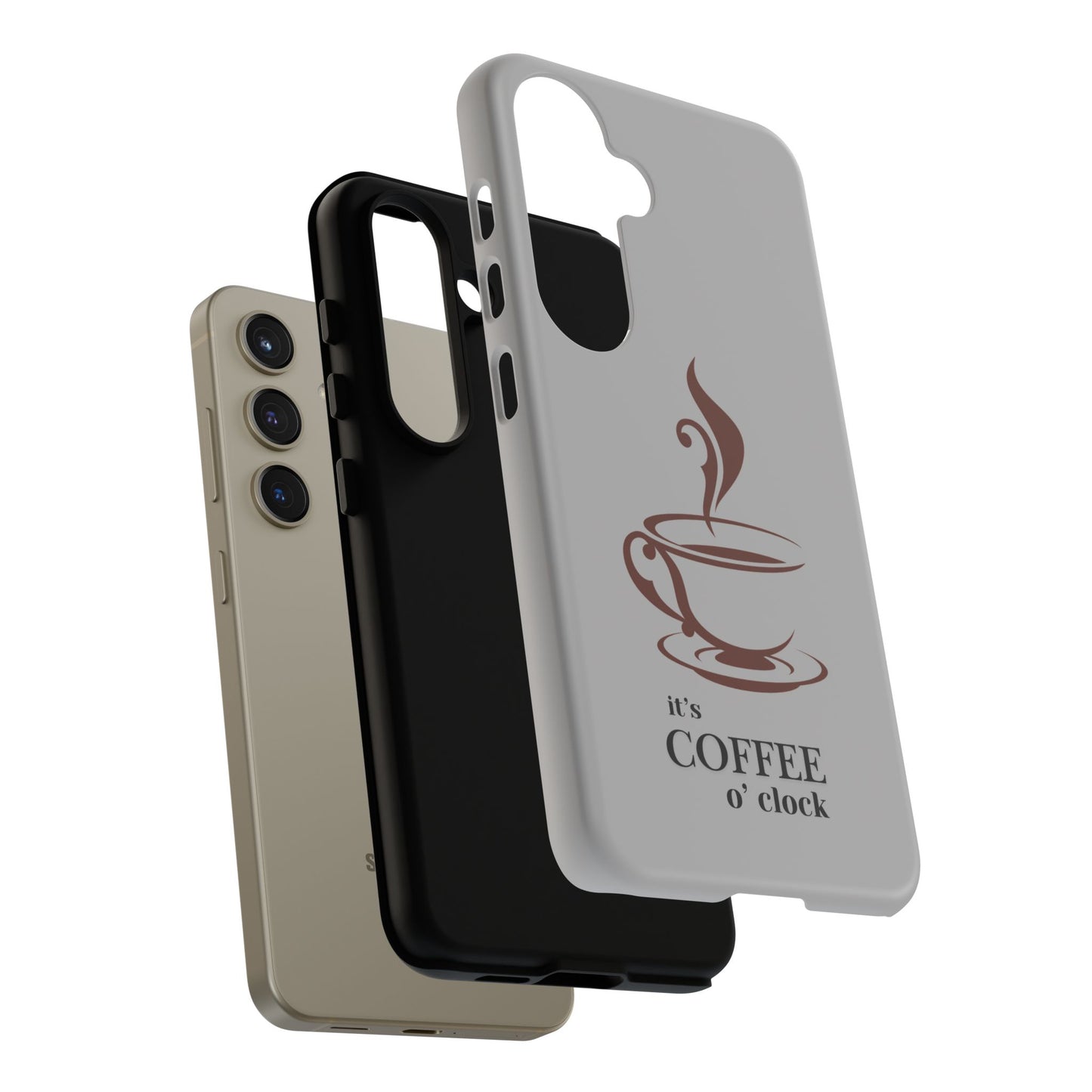 Coffee O'Clock Phone Case – Cute Coffee Cup Protective Phone Cover