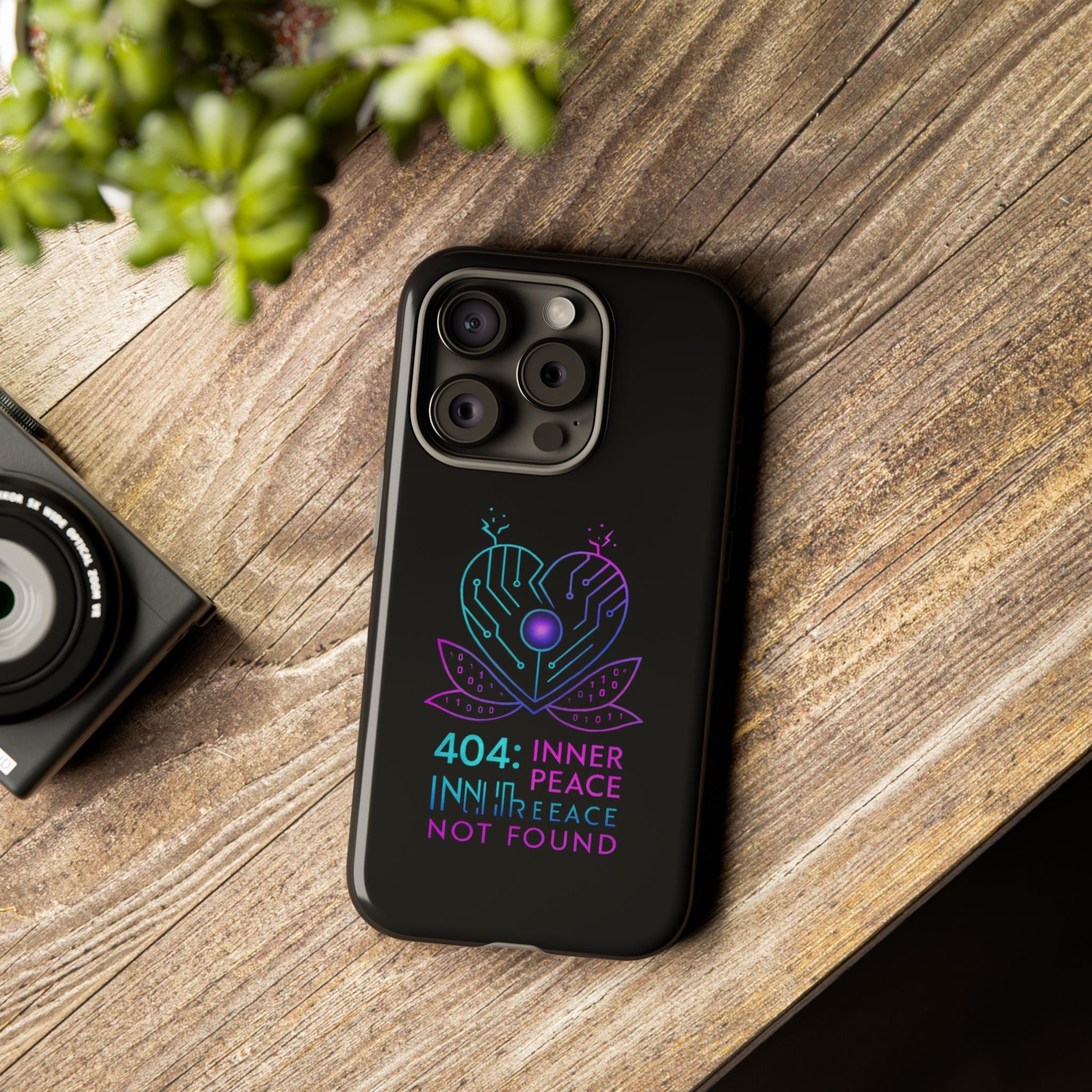 404 Inner Peace Phone Case | Tough Cases, Tech Accessories, Gift for Her, Cool Phone Cover, Unique Smartphone Case