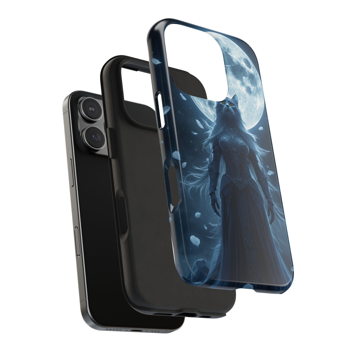 Moonlit Cat Goddess Phone Case