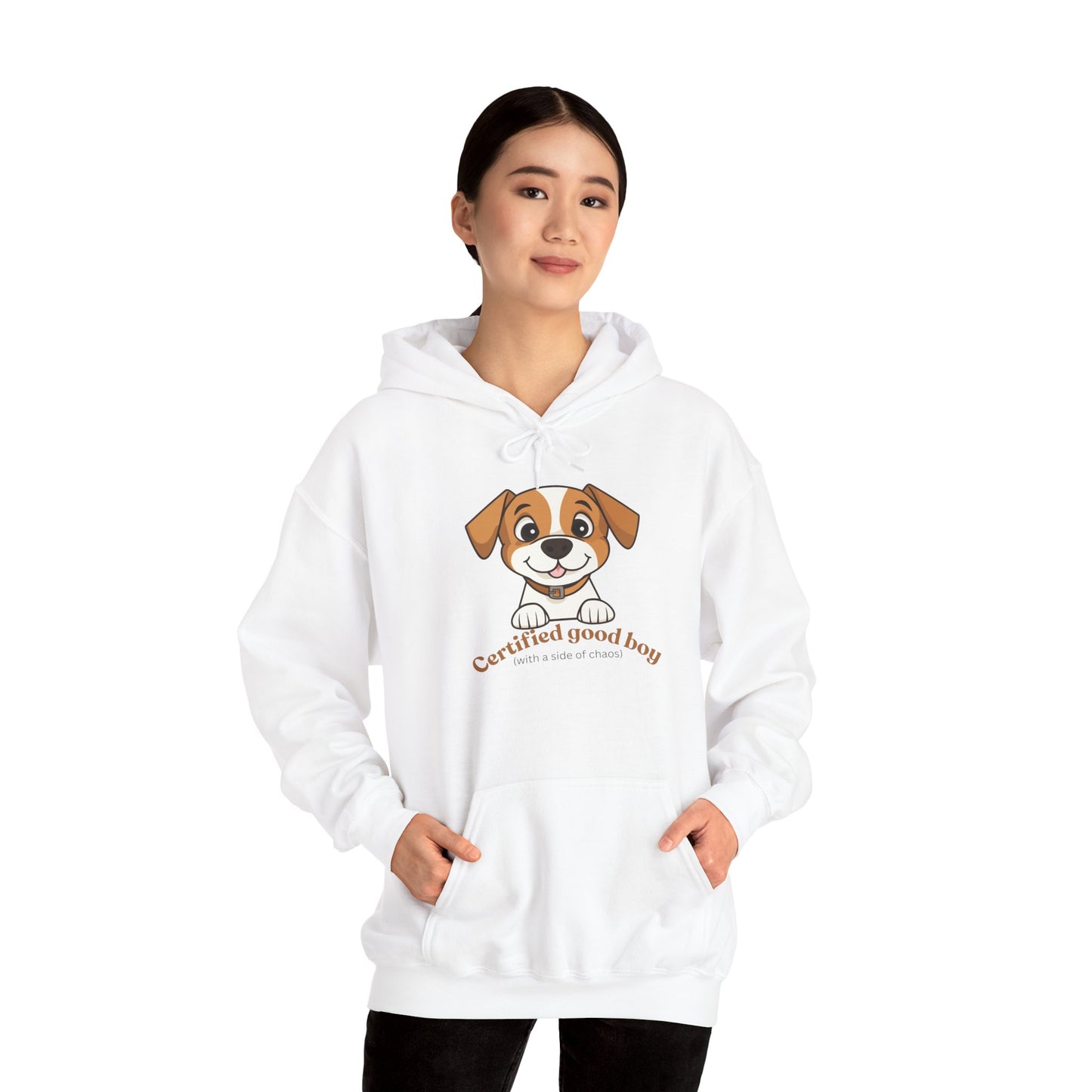 Certified Good Boy Hoodie — Cute Puppy Graphic Sweatshirt for Dog Lovers