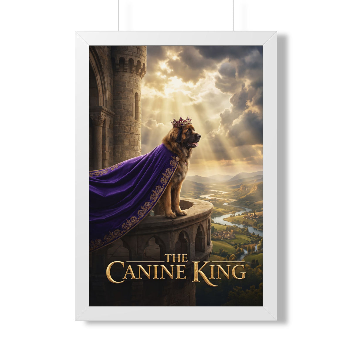 "The Canine King" Framed Poster