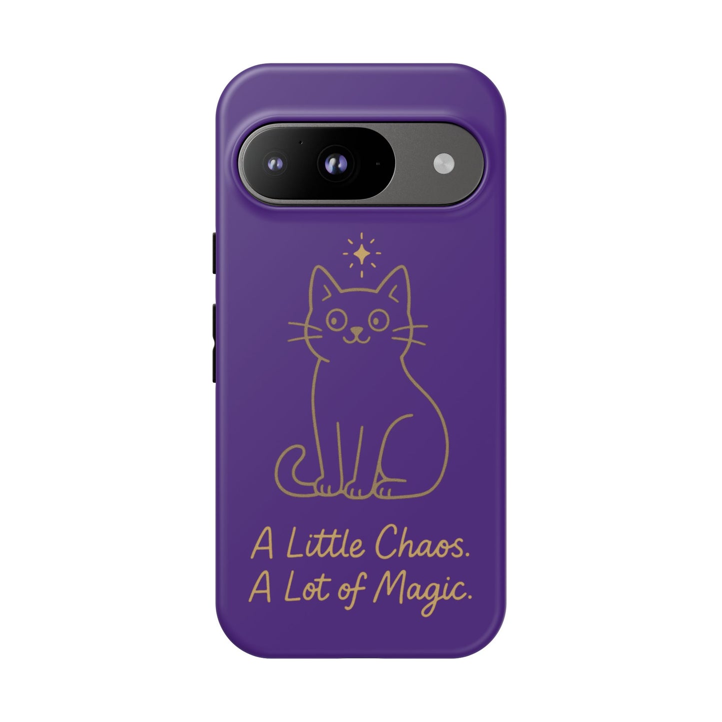Phone Case — "A Little Chaos, A Lot of Magic" Cute Cat Protective Cover