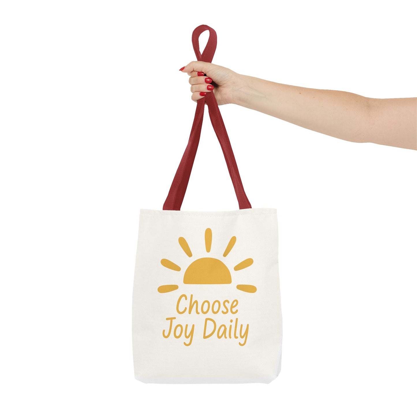 Choose Joy Daily Tote Bag — Sunny Inspirational Canvas Tote