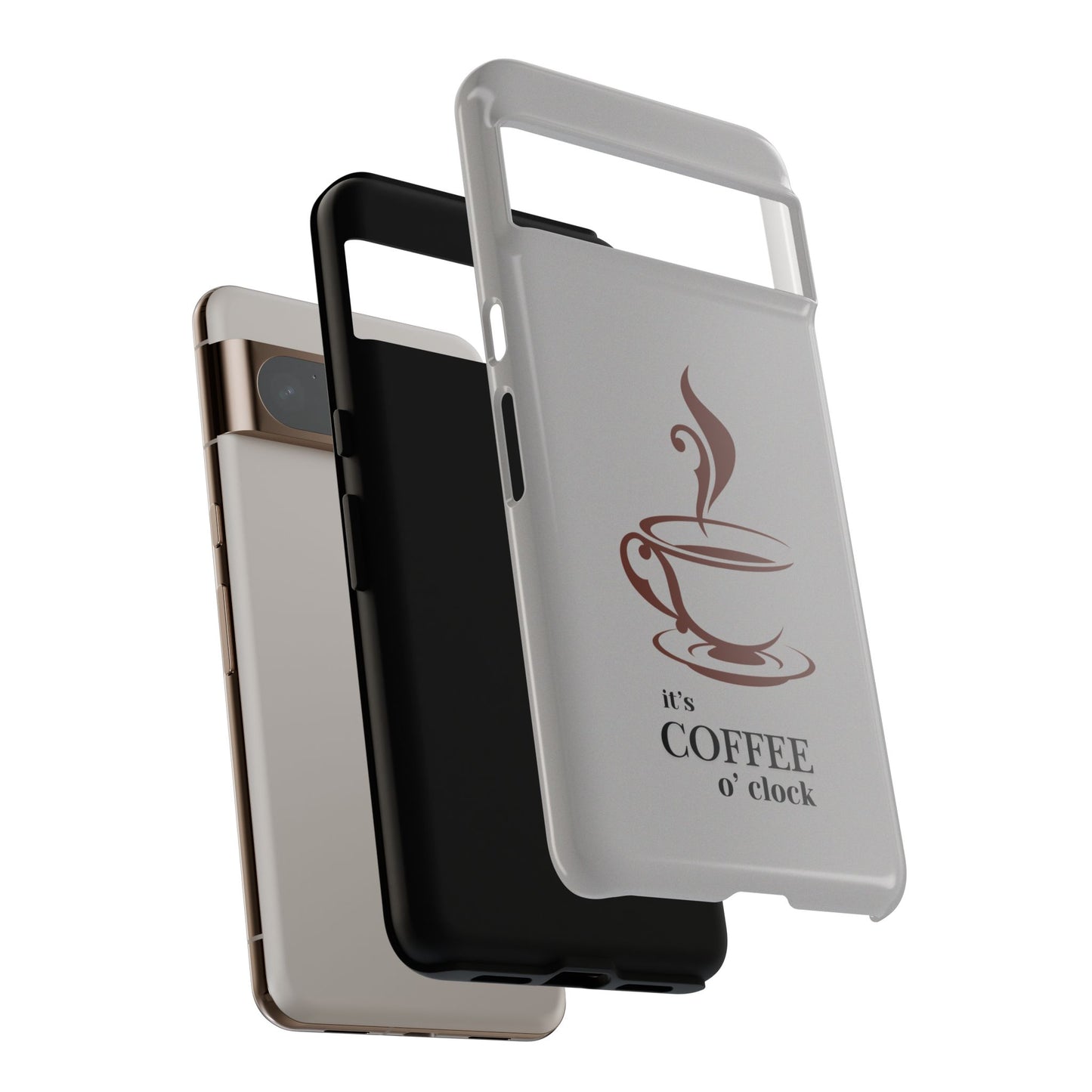 Coffee O'Clock Phone Case – Cute Coffee Cup Protective Phone Cover