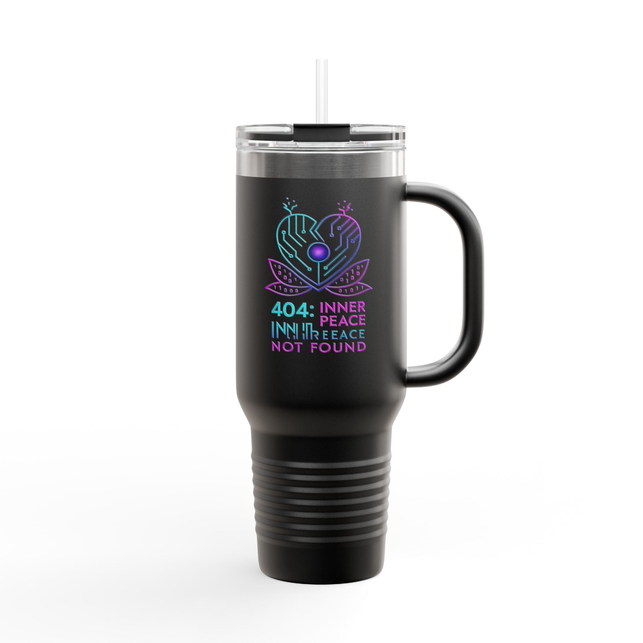 Insulated Travel Mug with Inner Peace Design - 40oz Coffee Cup, Motivational Drinkware, Unique Gift for Her, Travel Accessories, [...]