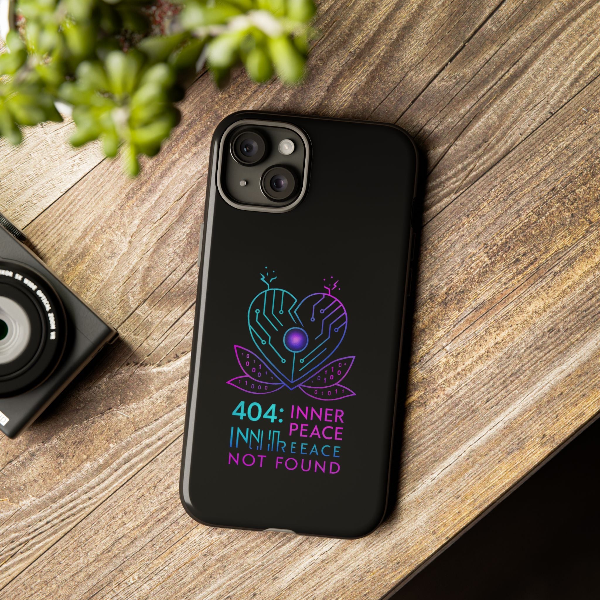 404 Inner Peace Phone Case | Tough Cases, Tech Accessories, Gift for Her, Cool Phone Cover, Unique Smartphone Case