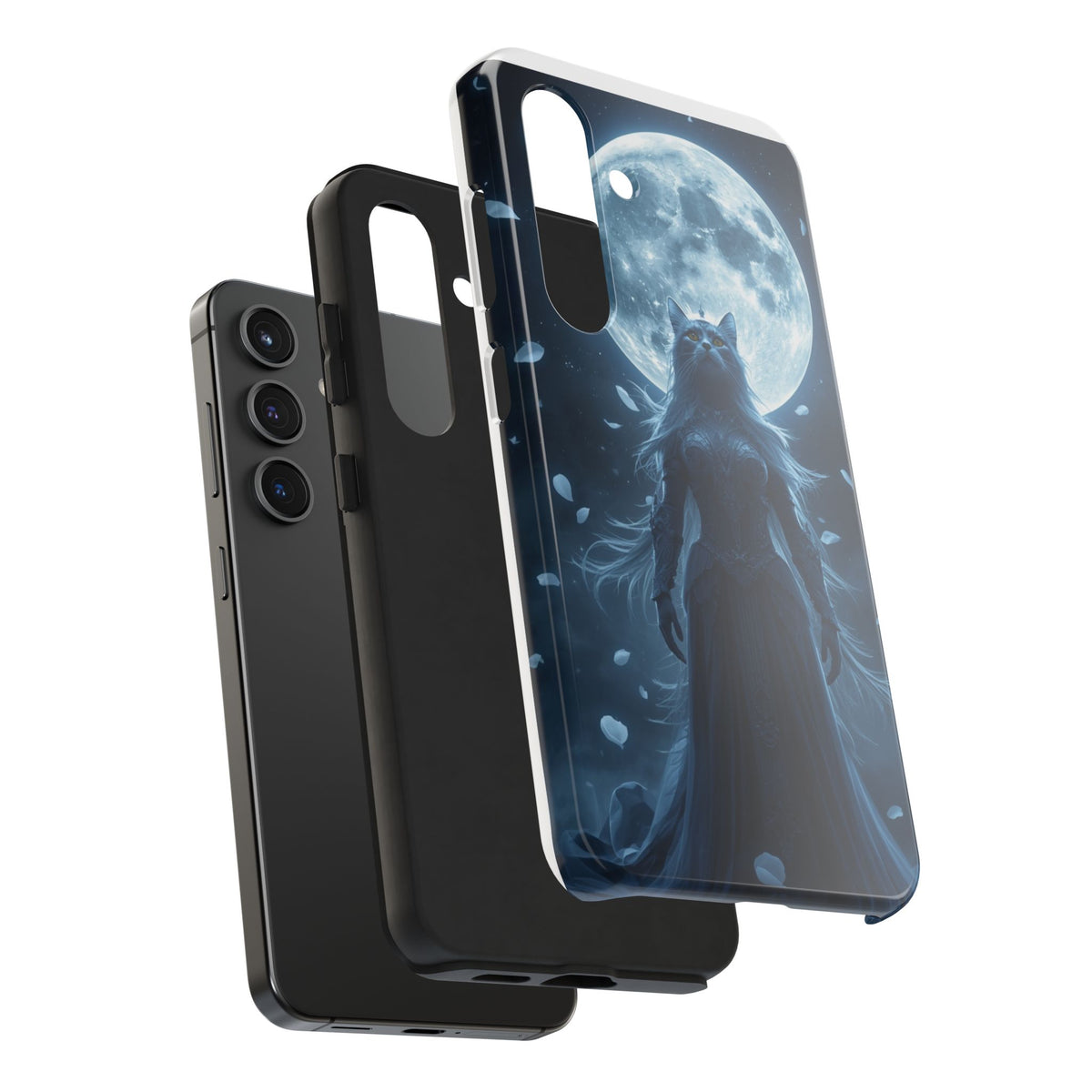 Moonlit Cat Goddess Phone Case