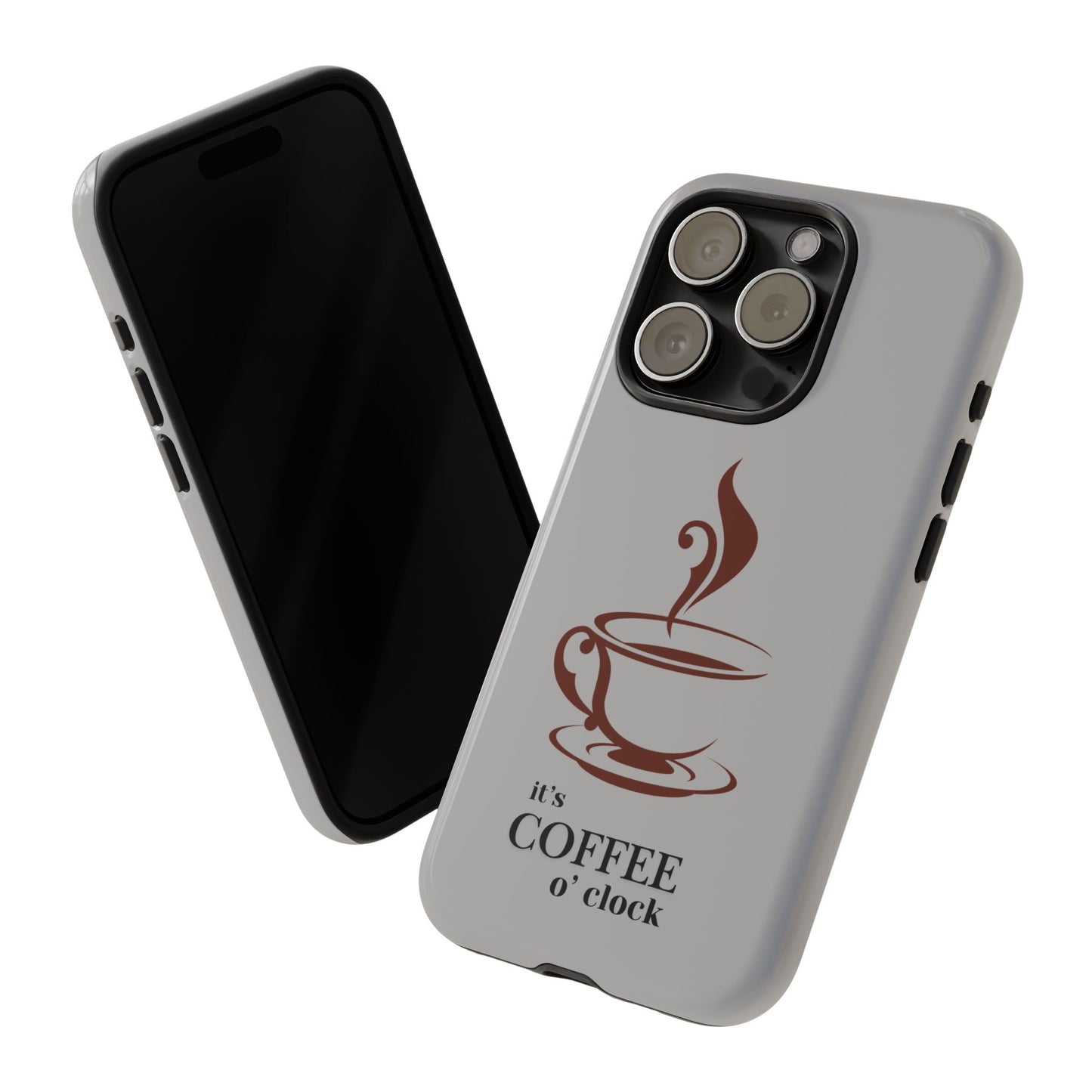 Coffee O'Clock Phone Case – Cute Coffee Cup Protective Phone Cover