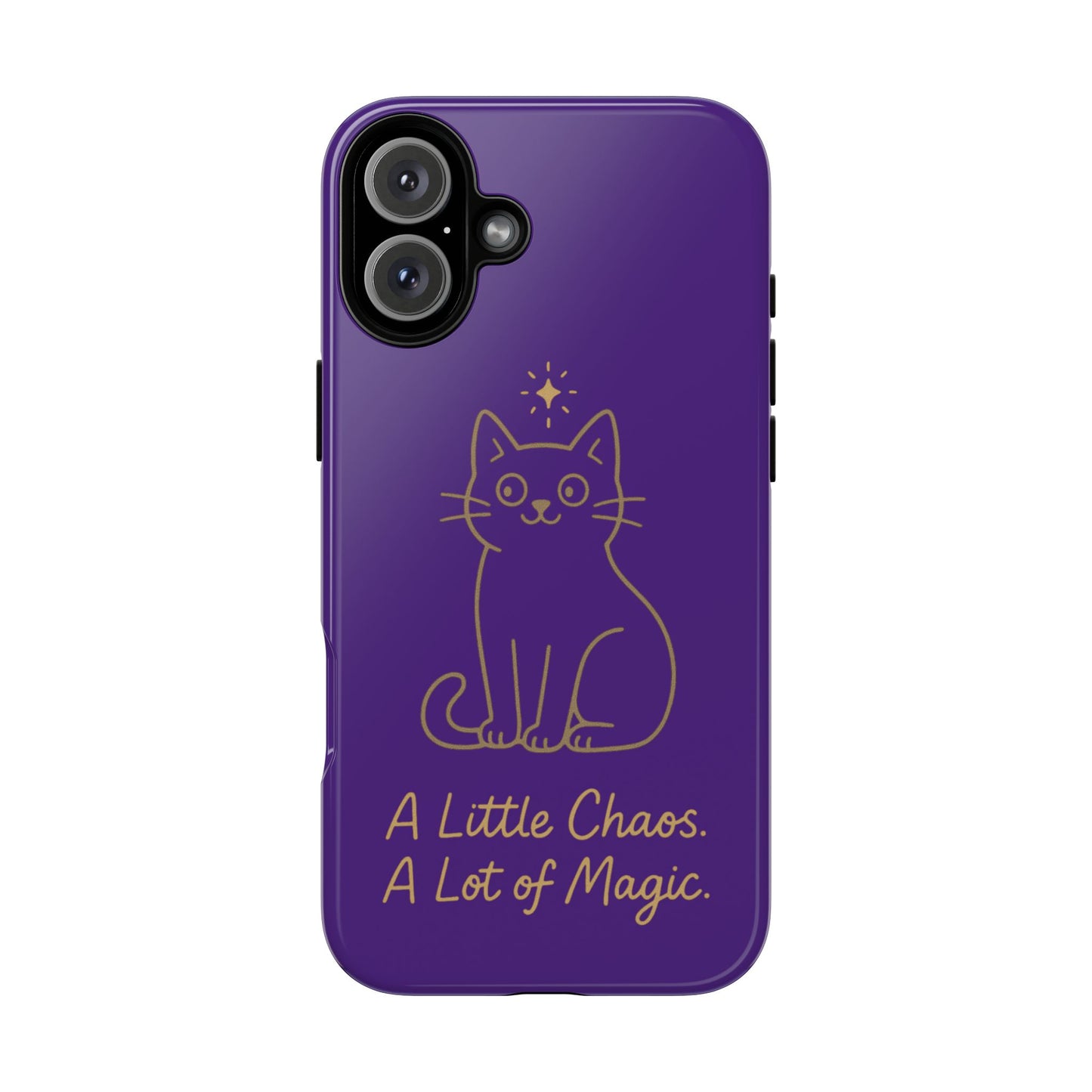 Phone Case — "A Little Chaos, A Lot of Magic" Cute Cat Protective Cover