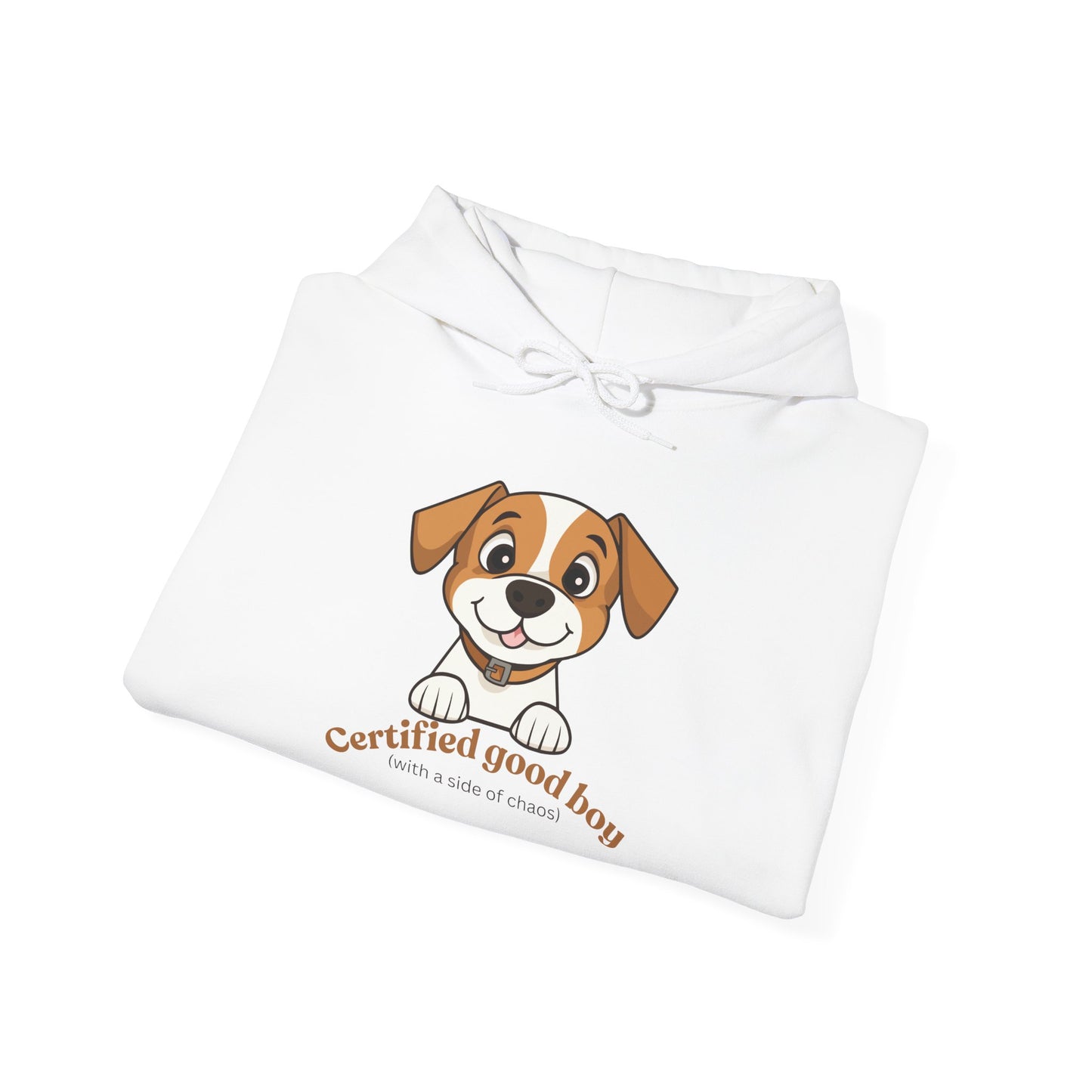 Certified Good Boy Hoodie — Cute Puppy Graphic Sweatshirt for Dog Lovers