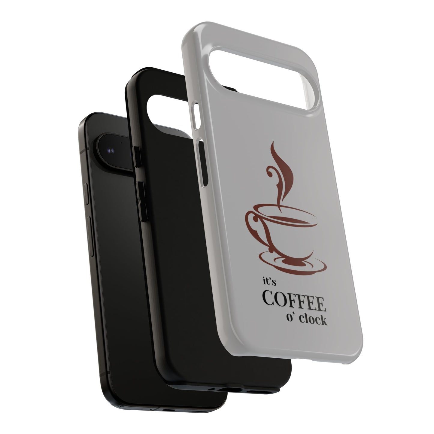 Coffee O'Clock Phone Case – Cute Coffee Cup Protective Phone Cover