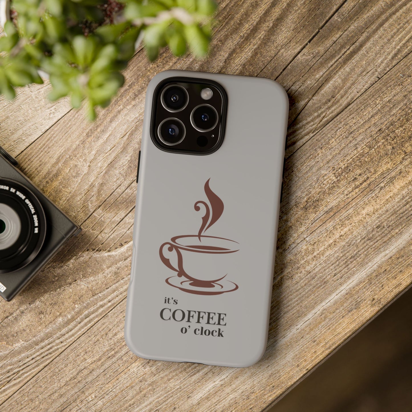 Coffee O'Clock Phone Case – Cute Coffee Cup Protective Phone Cover