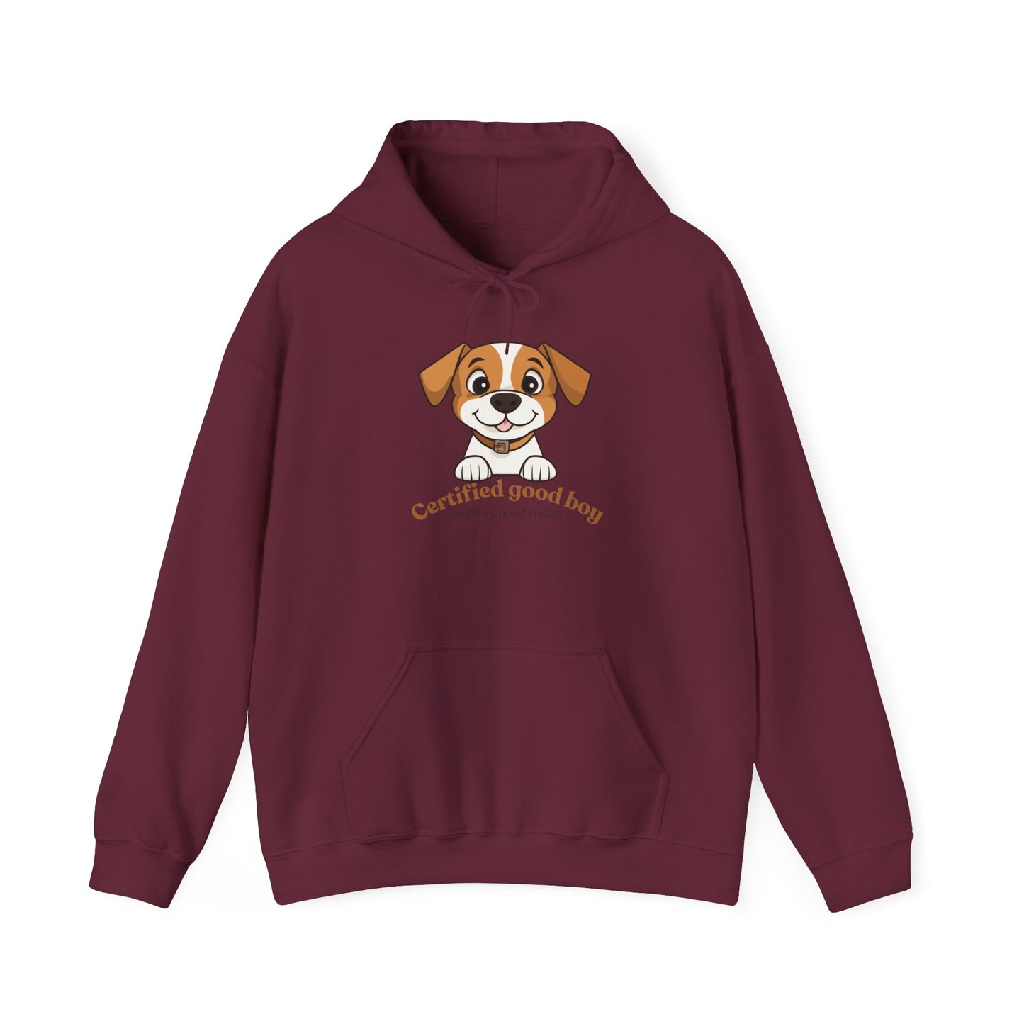 Certified Good Boy Hoodie — Cute Puppy Graphic Sweatshirt for Dog Lovers