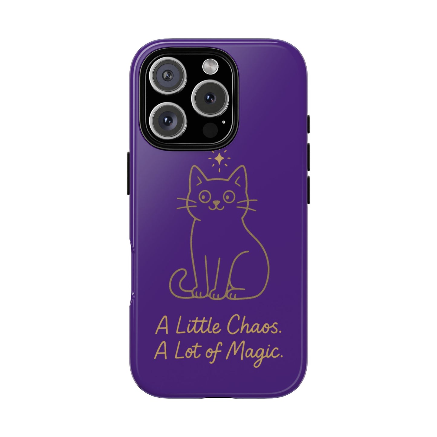 Phone Case — "A Little Chaos, A Lot of Magic" Cute Cat Protective Cover