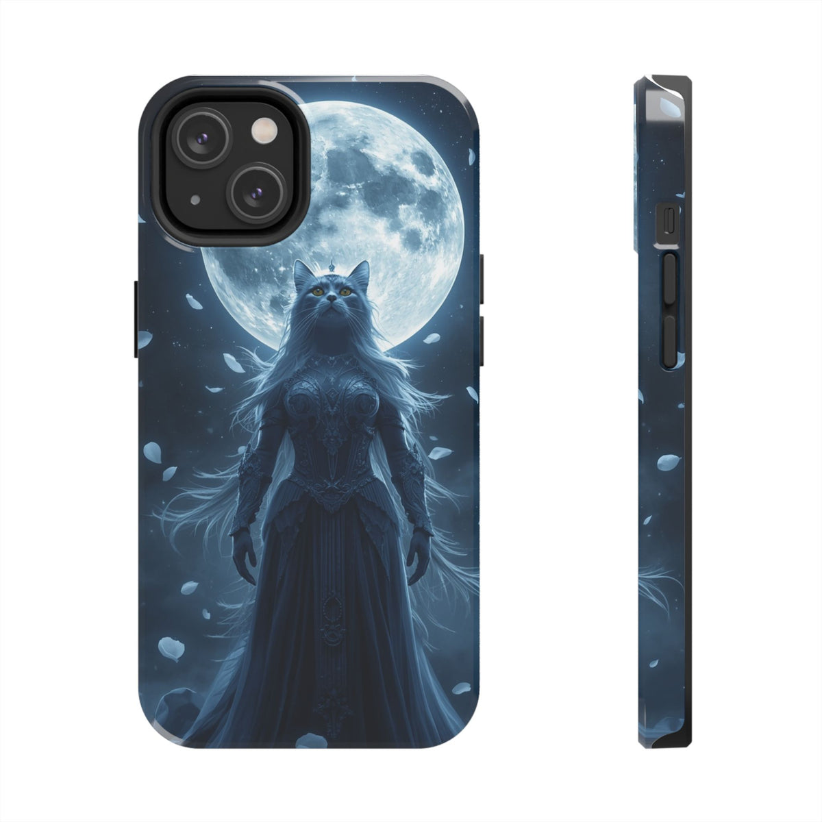 Moonlit Cat Goddess Phone Case