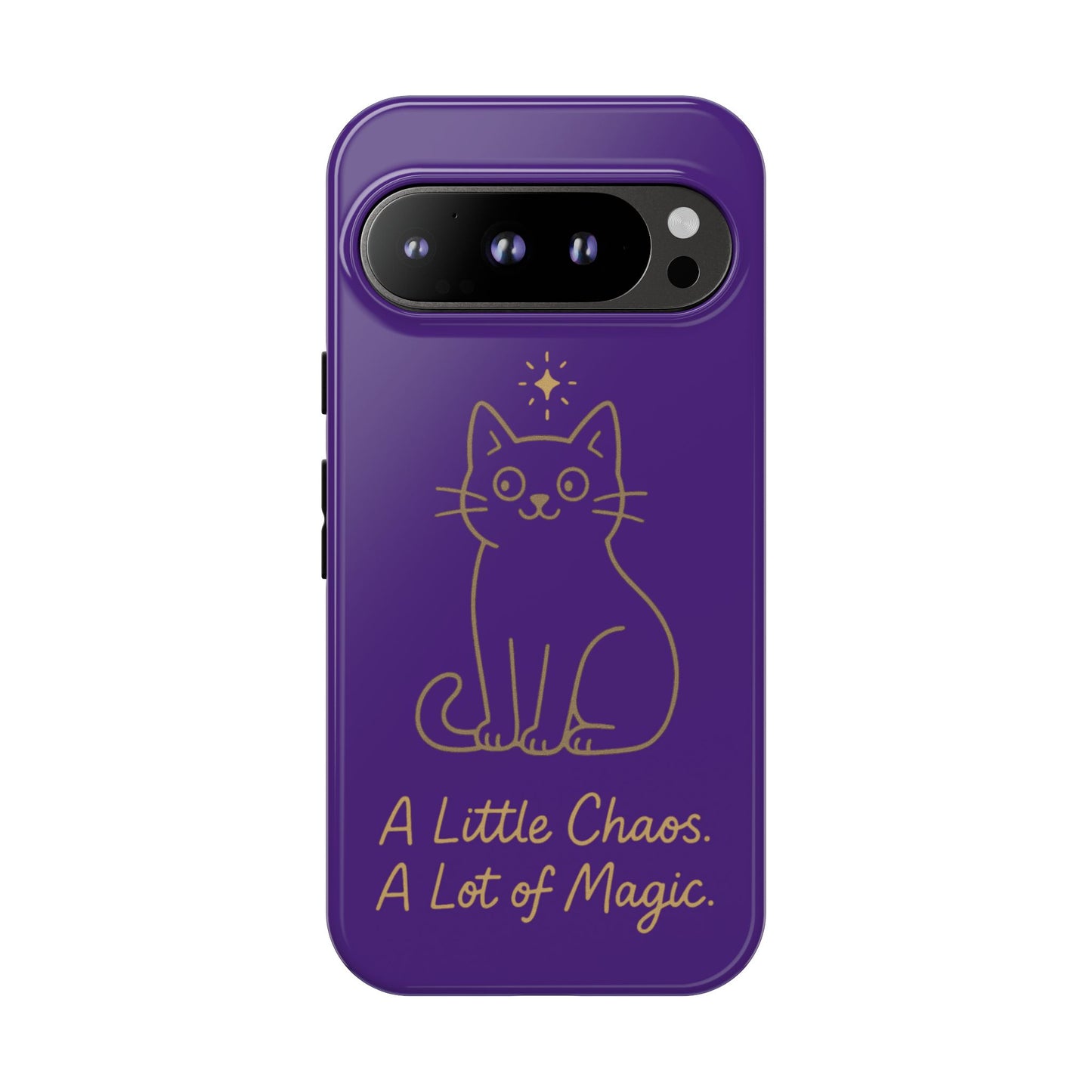 Phone Case — "A Little Chaos, A Lot of Magic" Cute Cat Protective Cover