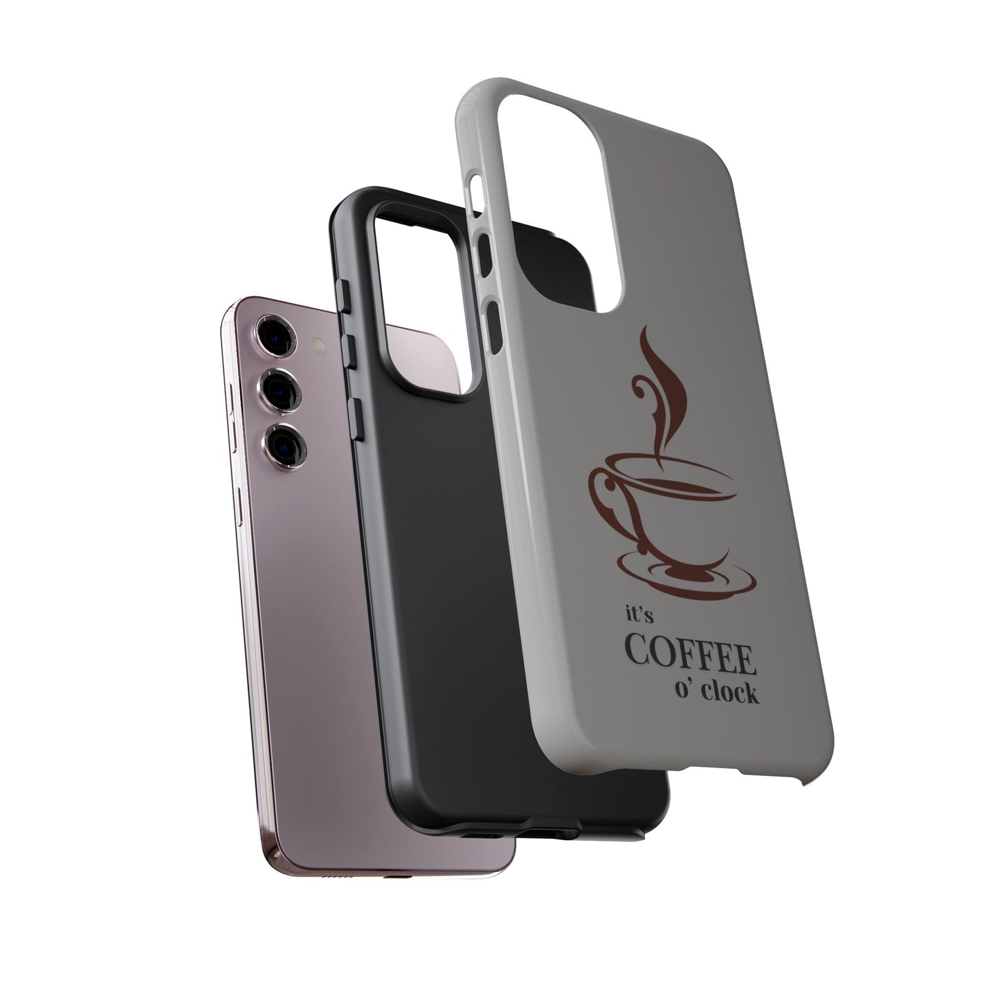 Coffee O'Clock Phone Case – Cute Coffee Cup Protective Phone Cover