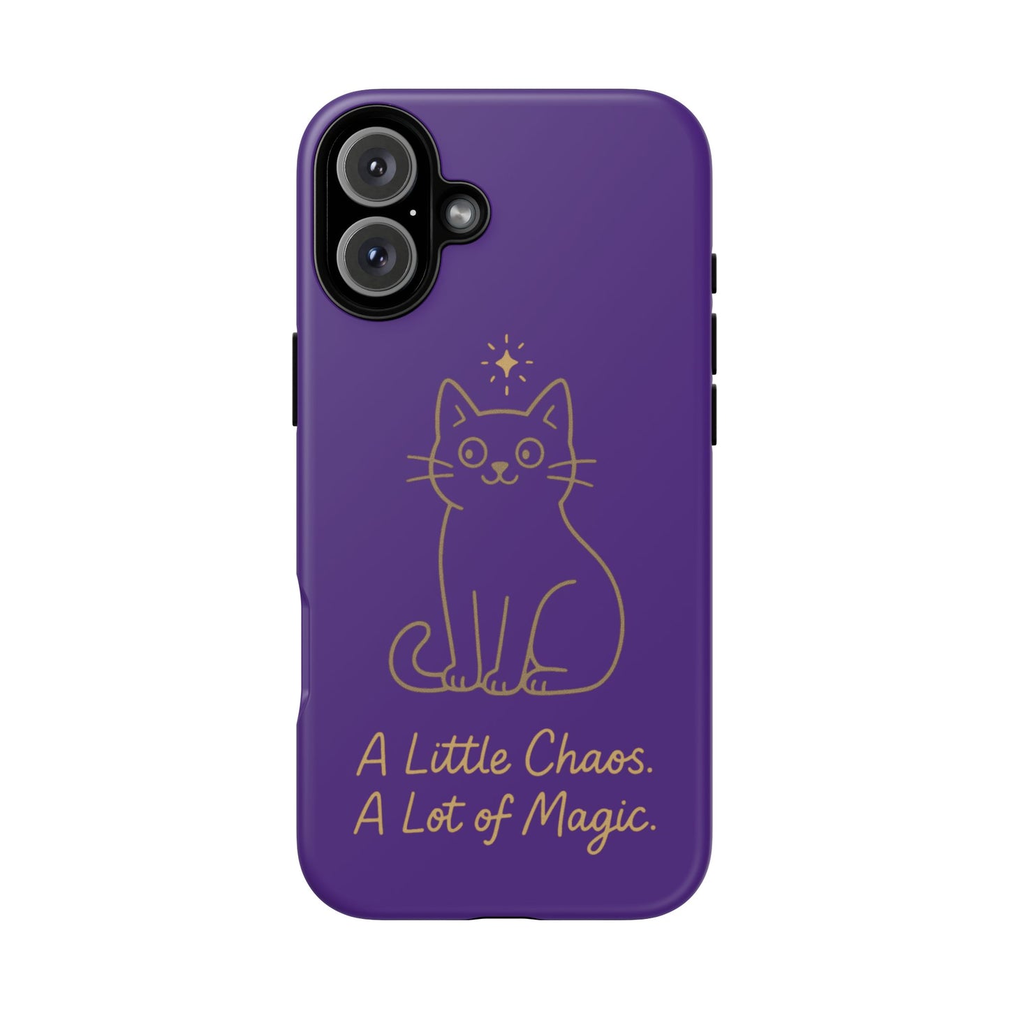 Phone Case — "A Little Chaos, A Lot of Magic" Cute Cat Protective Cover