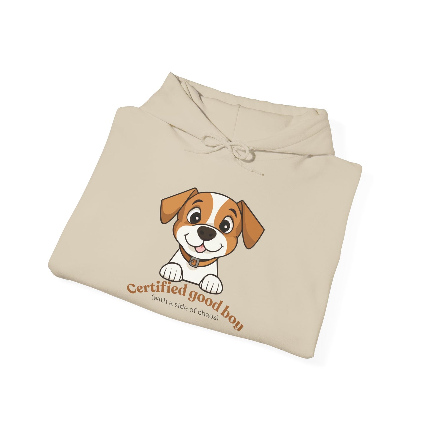 Certified Good Boy Hoodie — Cute Puppy Graphic Sweatshirt for Dog Lovers