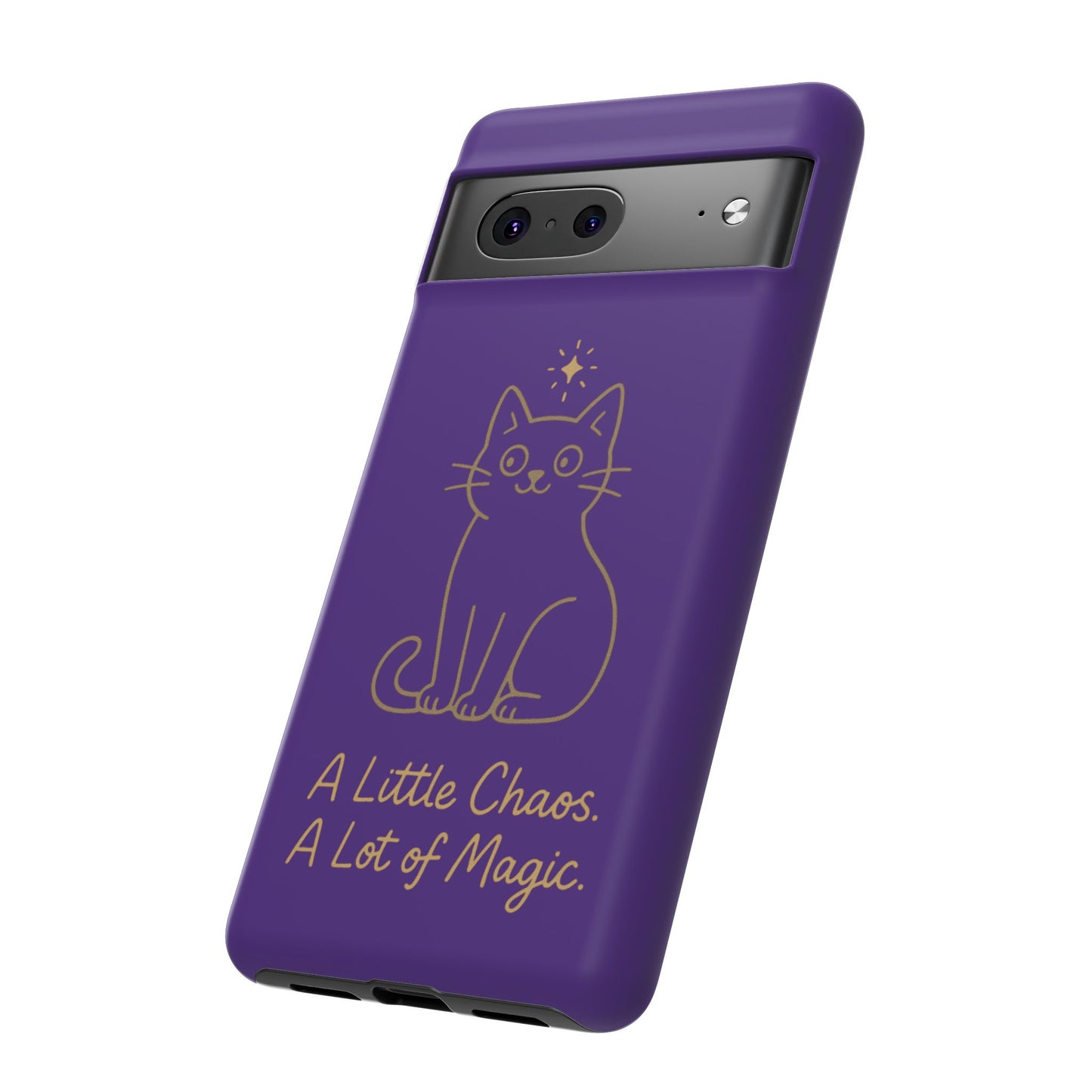Phone Case — "A Little Chaos, A Lot of Magic" Cute Cat Protective Cover