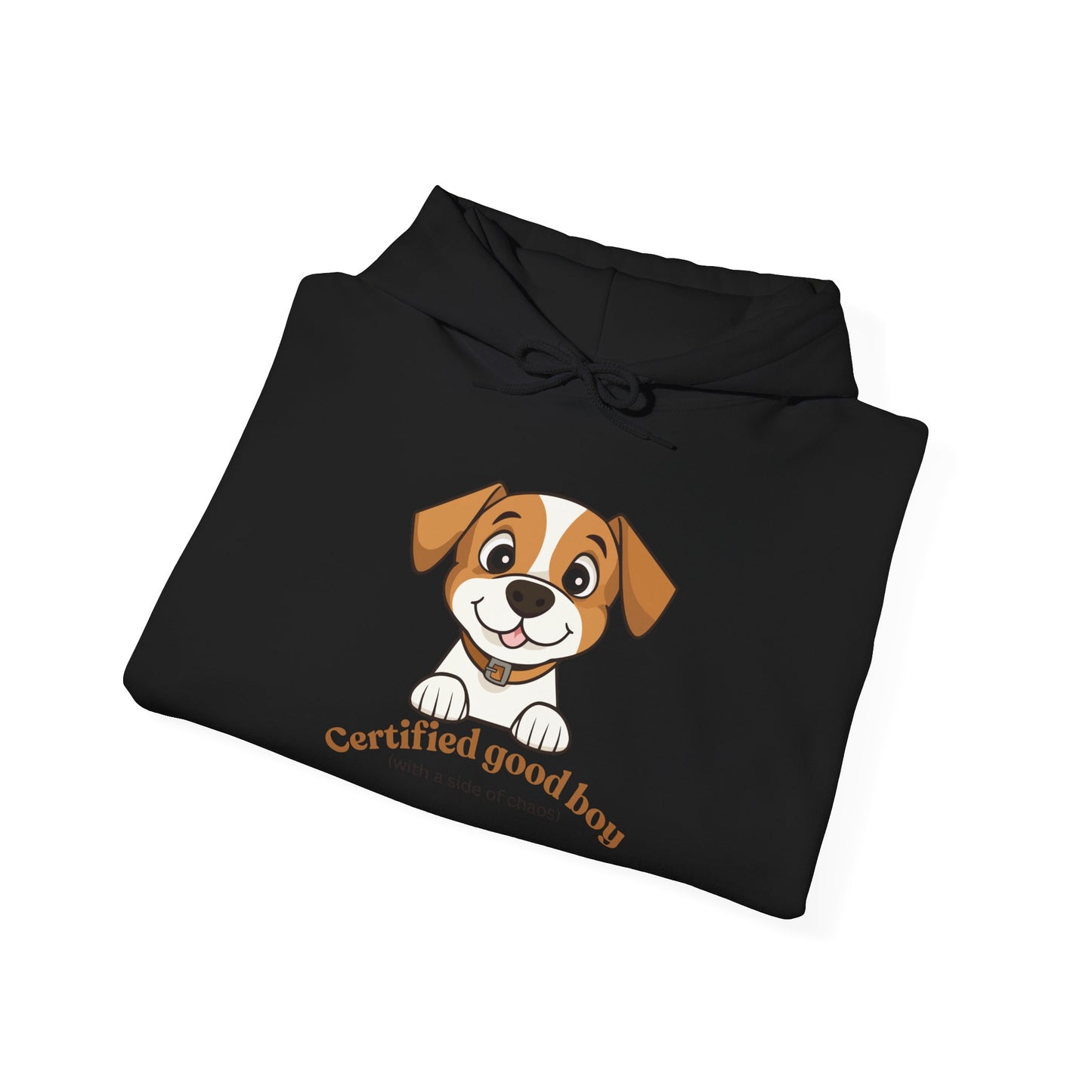Certified Good Boy Hoodie — Cute Puppy Graphic Sweatshirt for Dog Lovers