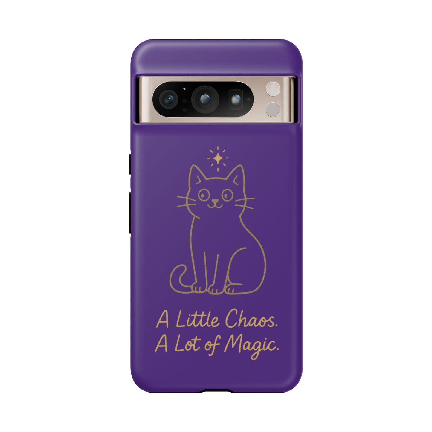 Phone Case — "A Little Chaos, A Lot of Magic" Cute Cat Protective Cover