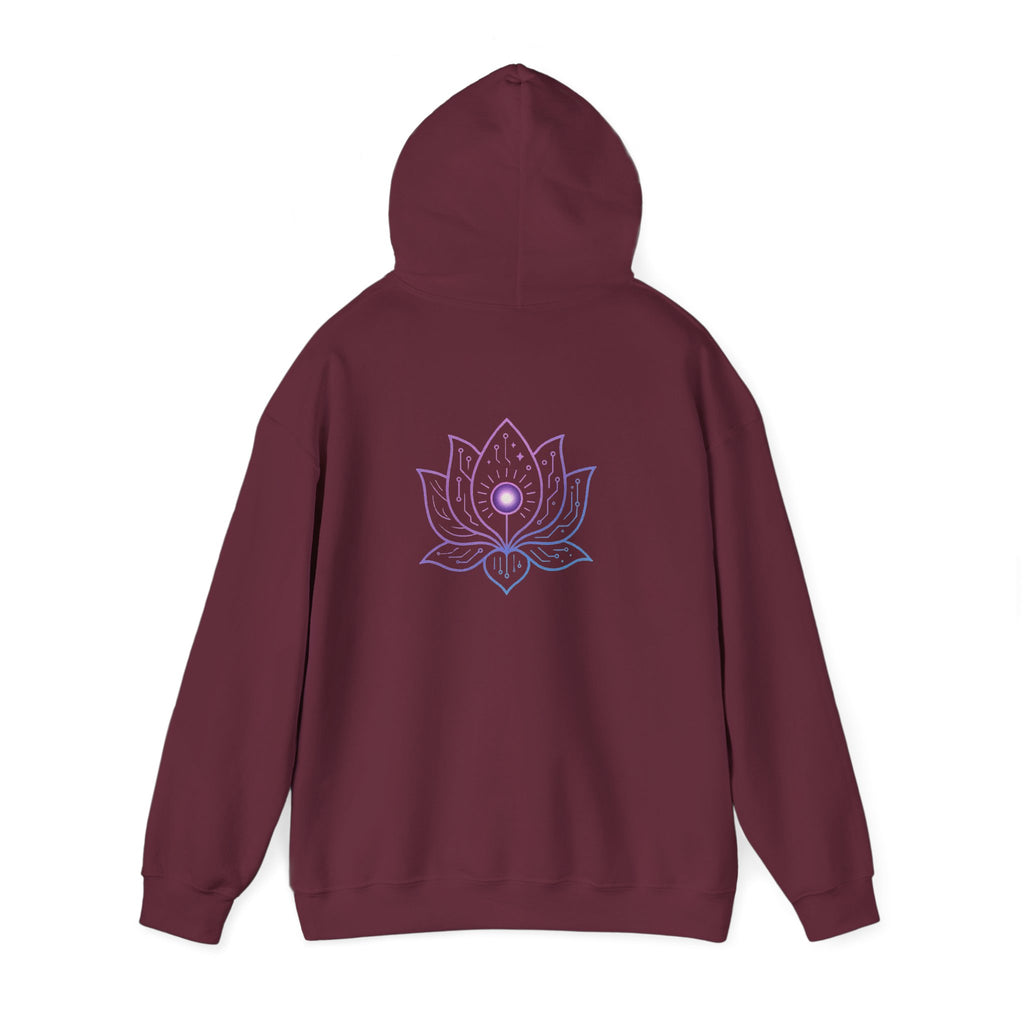 Lotus Flower Hoodie, Spiritual Sweatshirt, Yoga Gear, Meditation Apparel, Unisex Heavy Blend Hoodie, Gift for Him and Her