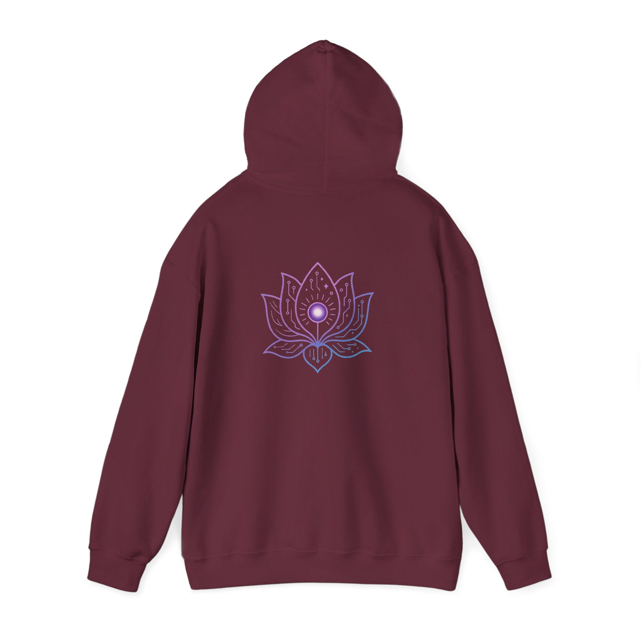Lotus Flower Hoodie, Spiritual Sweatshirt, Yoga Gear, Meditation Apparel, Unisex Heavy Blend Hoodie, Gift for Him and Her