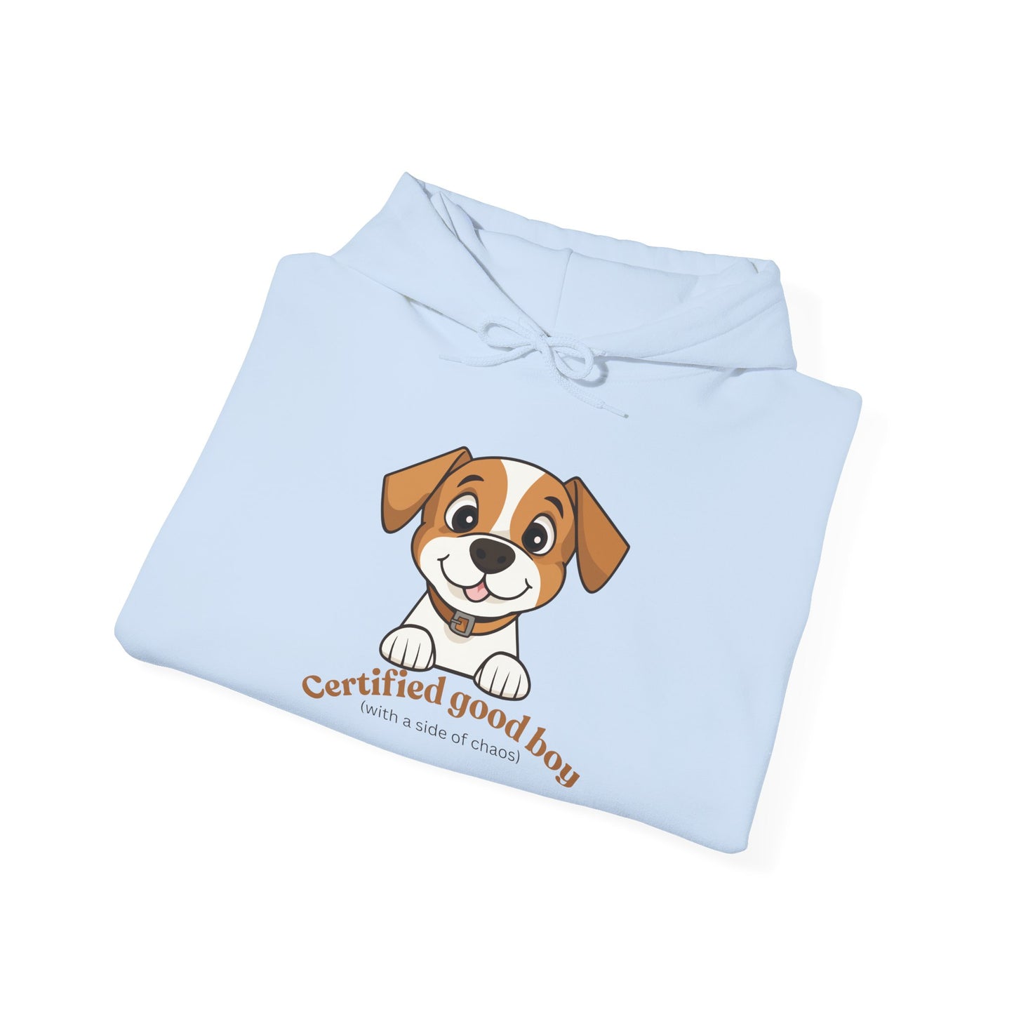 Certified Good Boy Hoodie — Cute Puppy Graphic Sweatshirt for Dog Lovers