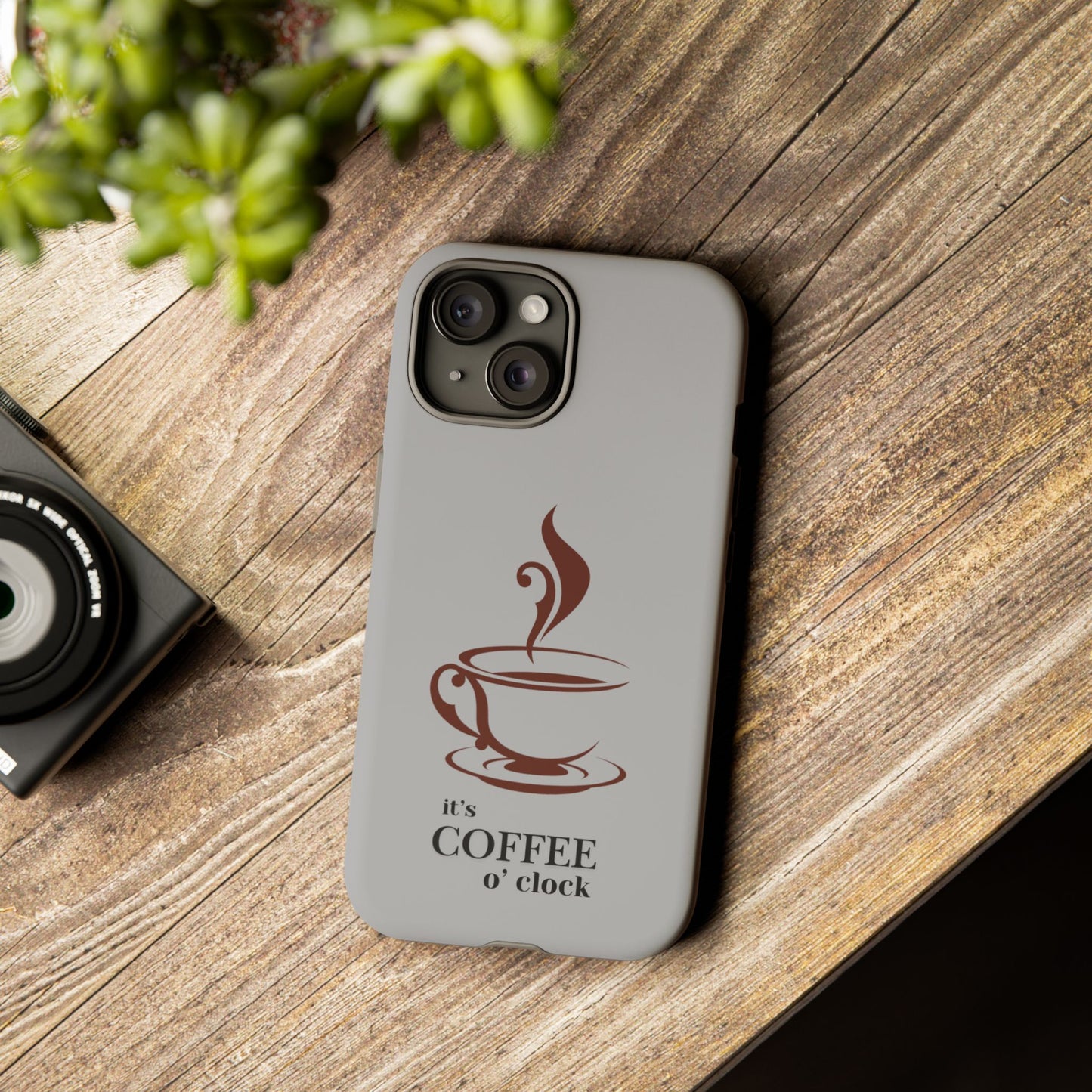 Coffee O'Clock Phone Case – Cute Coffee Cup Protective Phone Cover