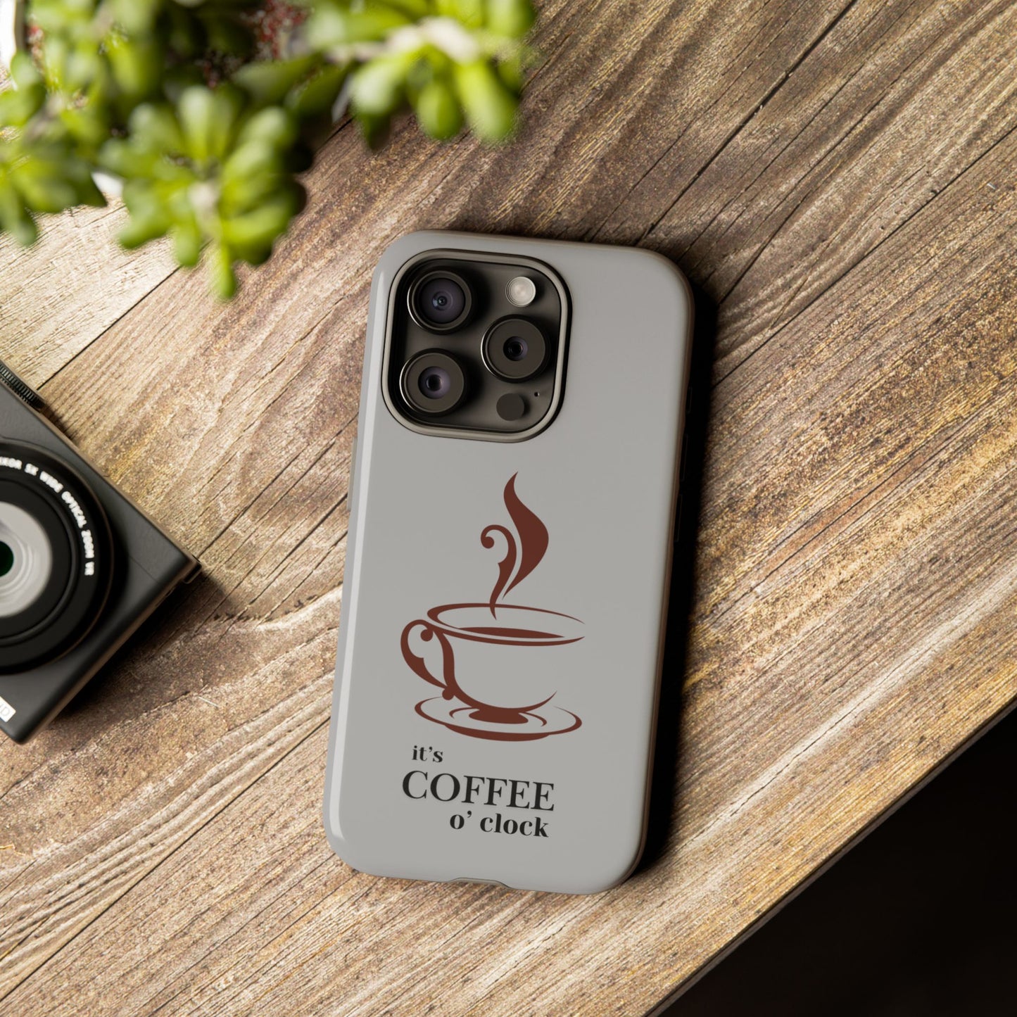 Coffee O'Clock Phone Case – Cute Coffee Cup Protective Phone Cover